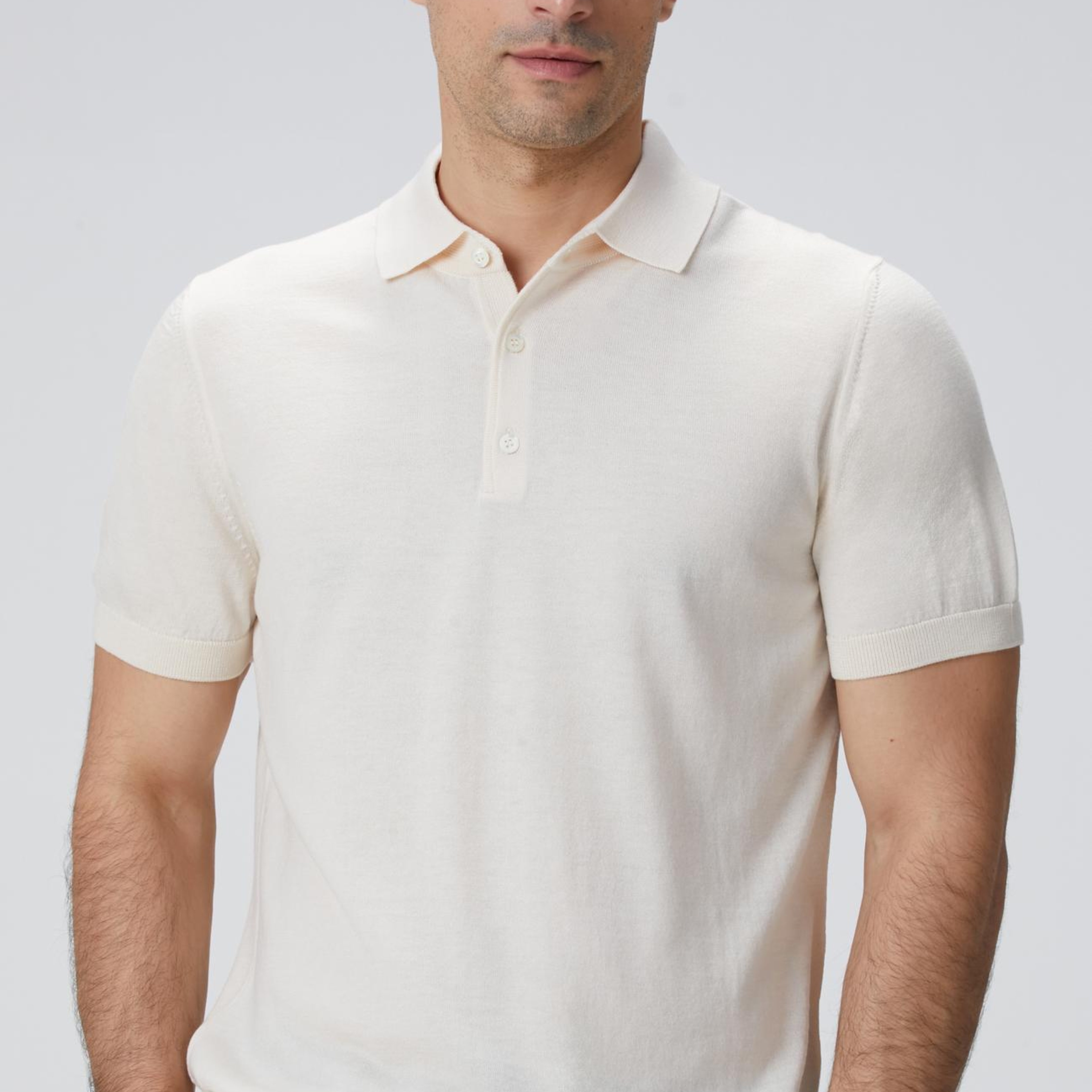 Network Erkek Bej Polo Yaka Triko Kazak