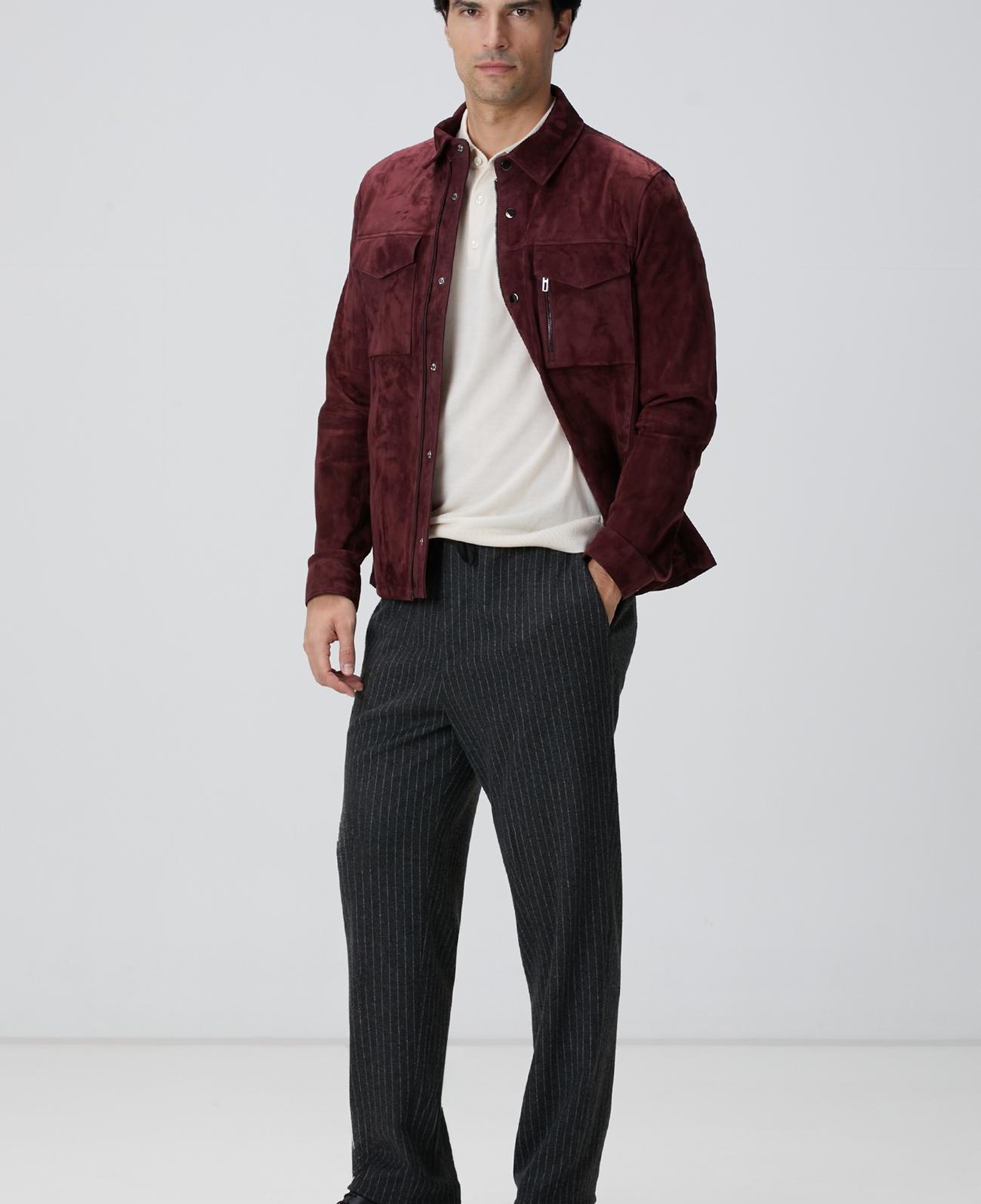 Network Erkek Bej Polo Yaka Triko Kazak