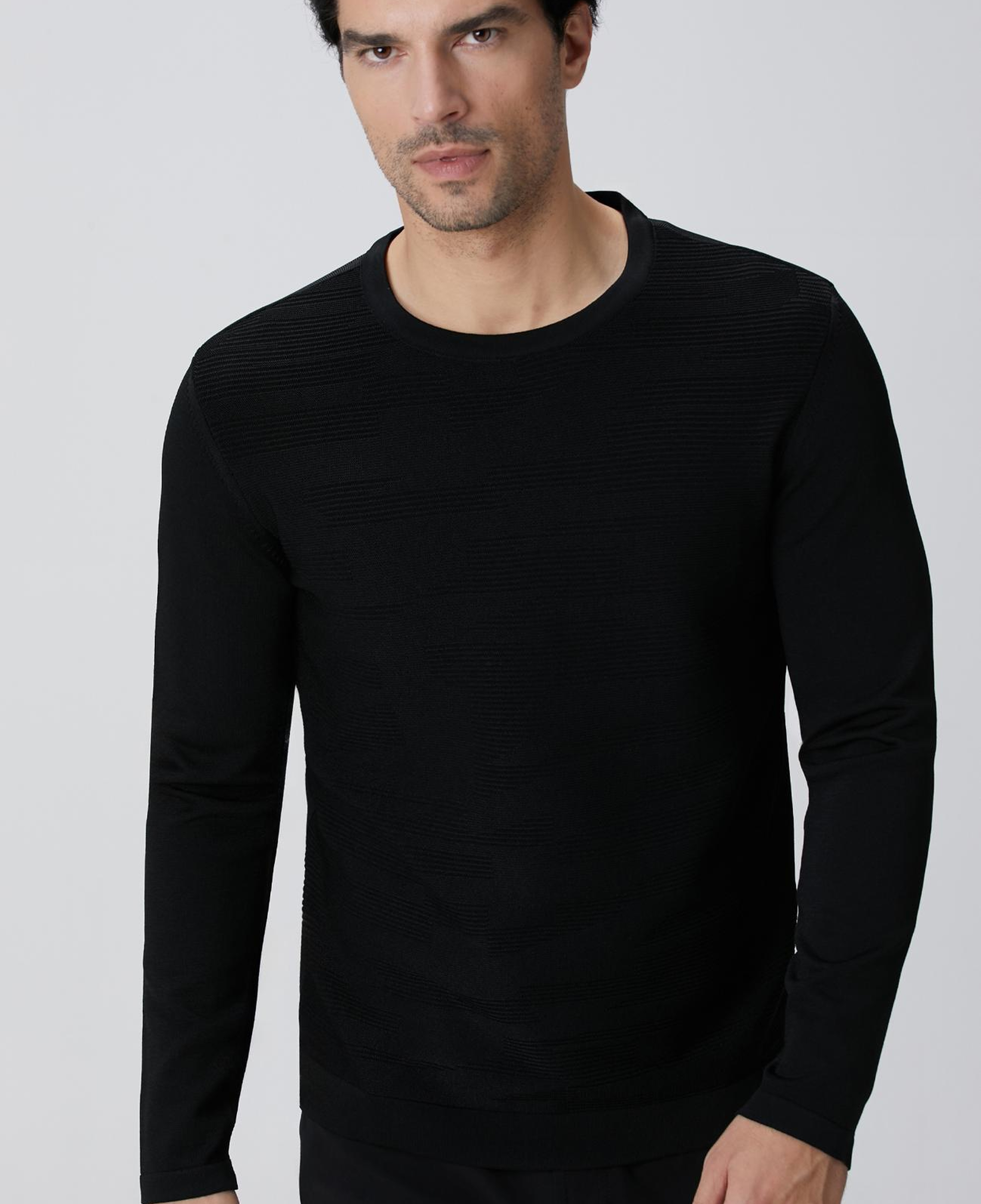 Network Erkek N-Tech Siyah Jakarlı Kazak