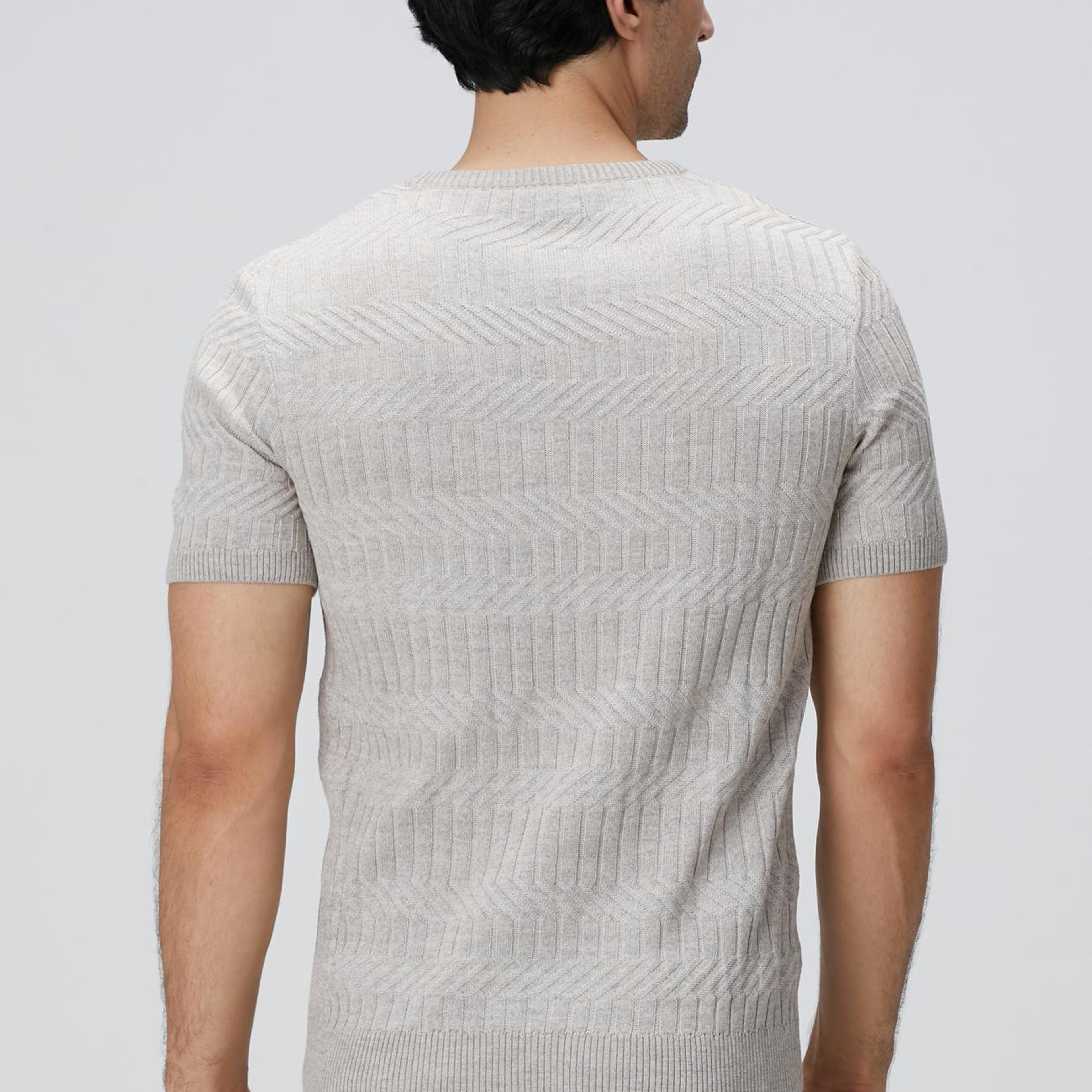 Network Erkek Bej Yün Karışımlı Kazak