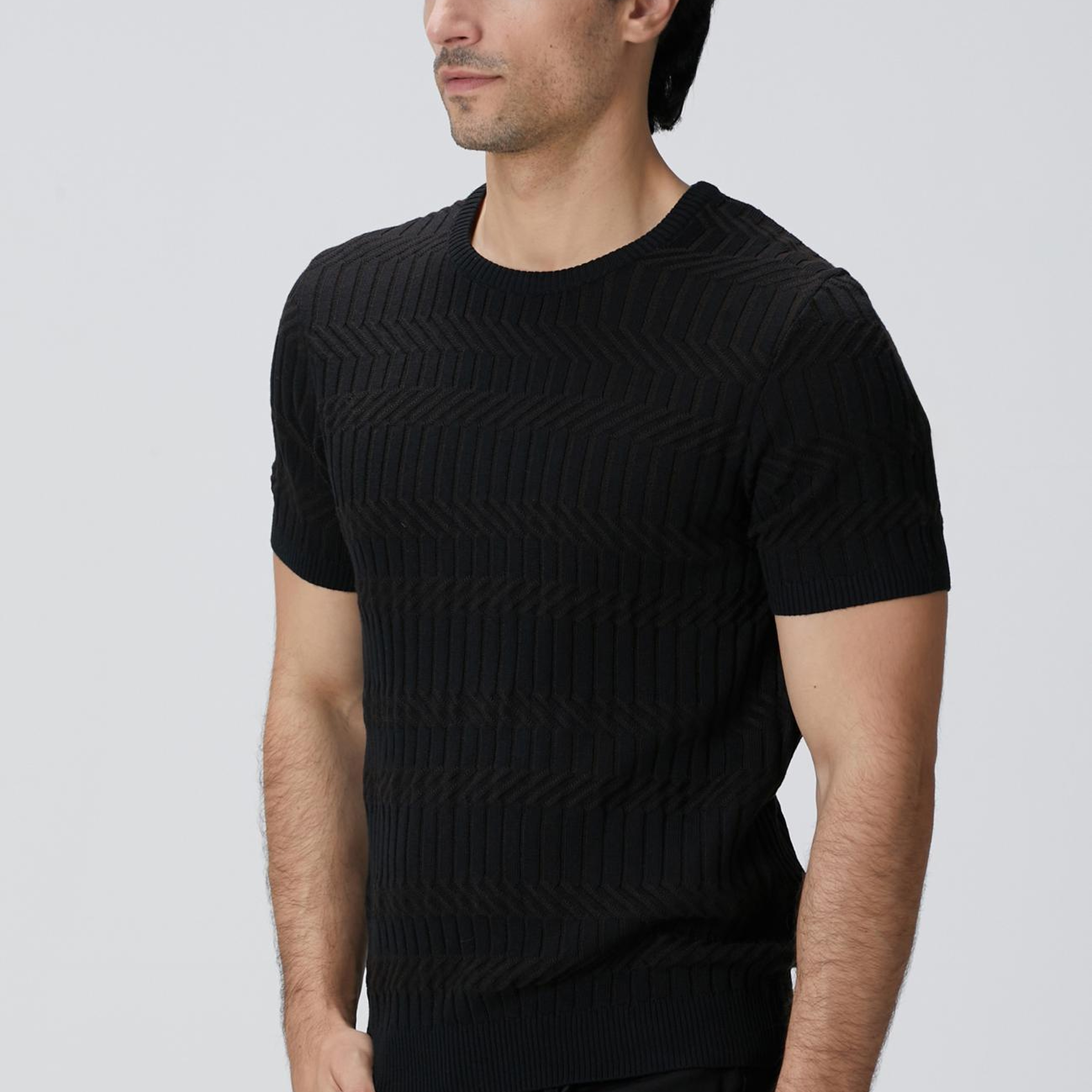 Network Erkek Kahverengi Yün Karışımlı Kazak