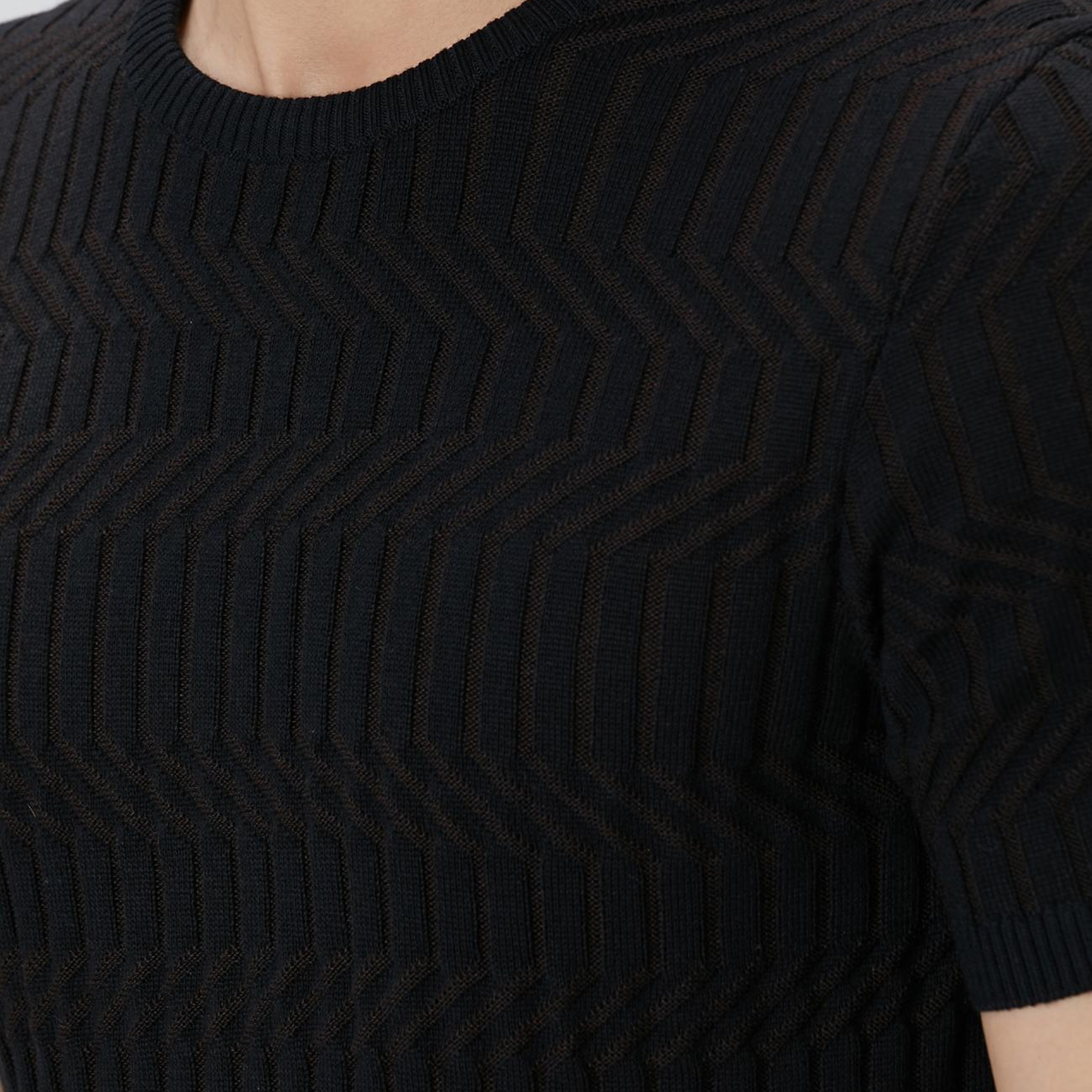 Network Erkek Kahverengi Yün Karışımlı Kazak