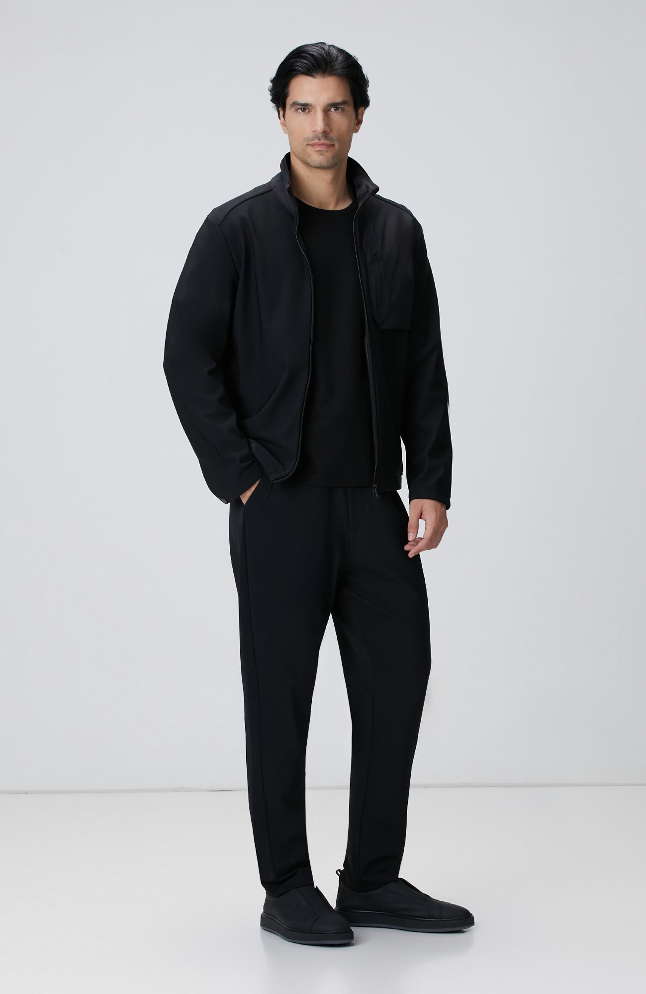 Network Erkek N-Tech Siyah Cep Detaylı Mont