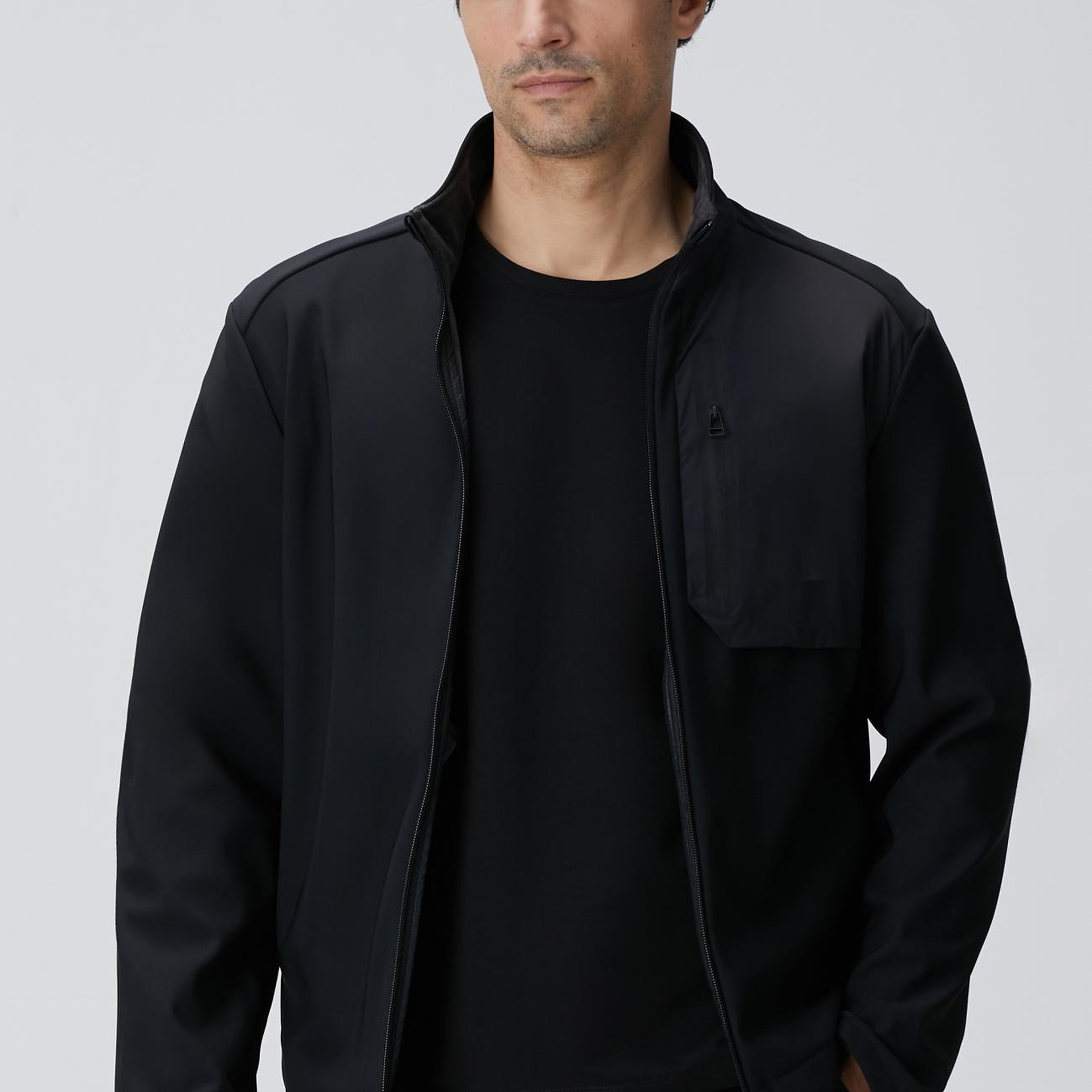 Network Erkek N-Tech Siyah Cep Detaylı Mont