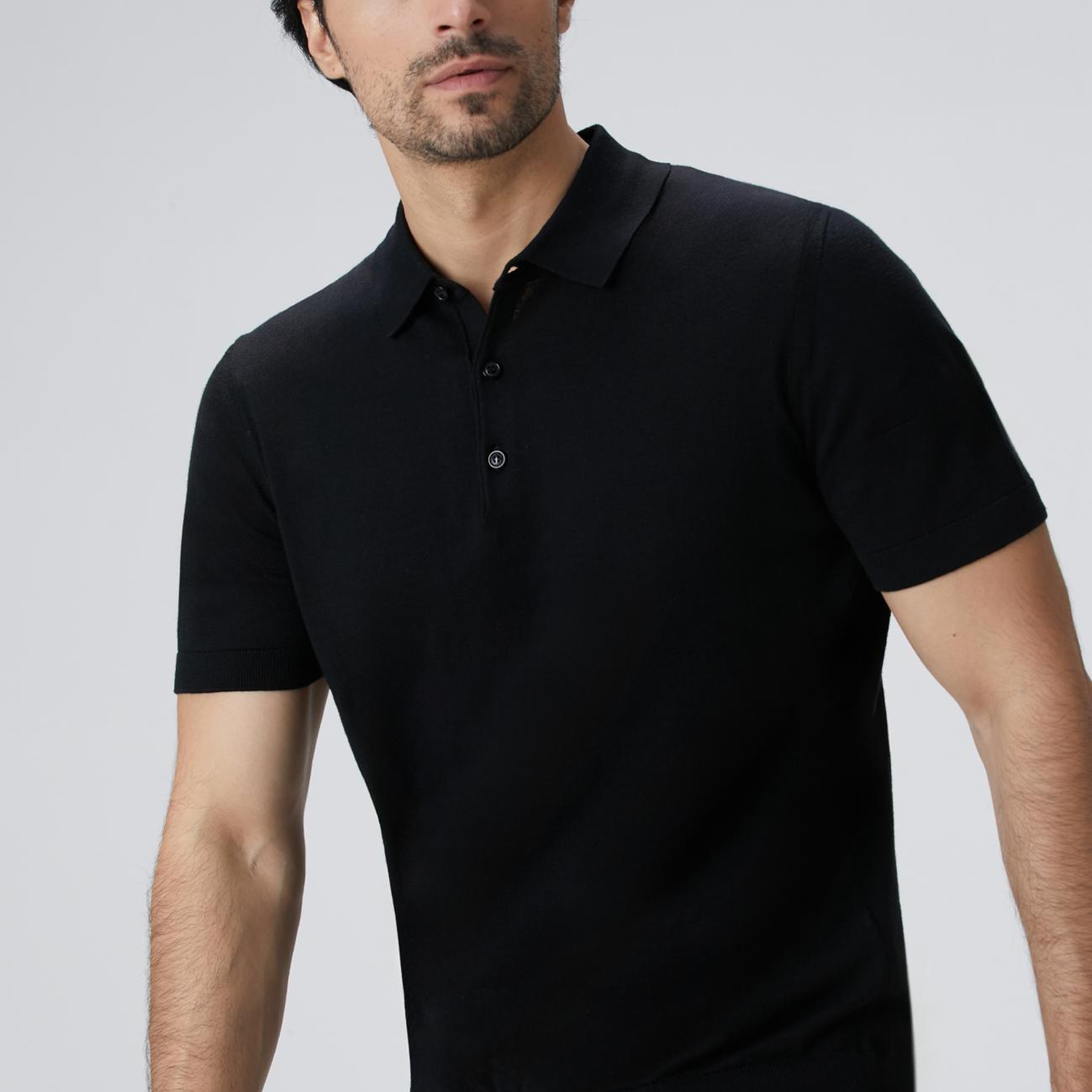 Network Erkek Siyah Basic Triko Kazak