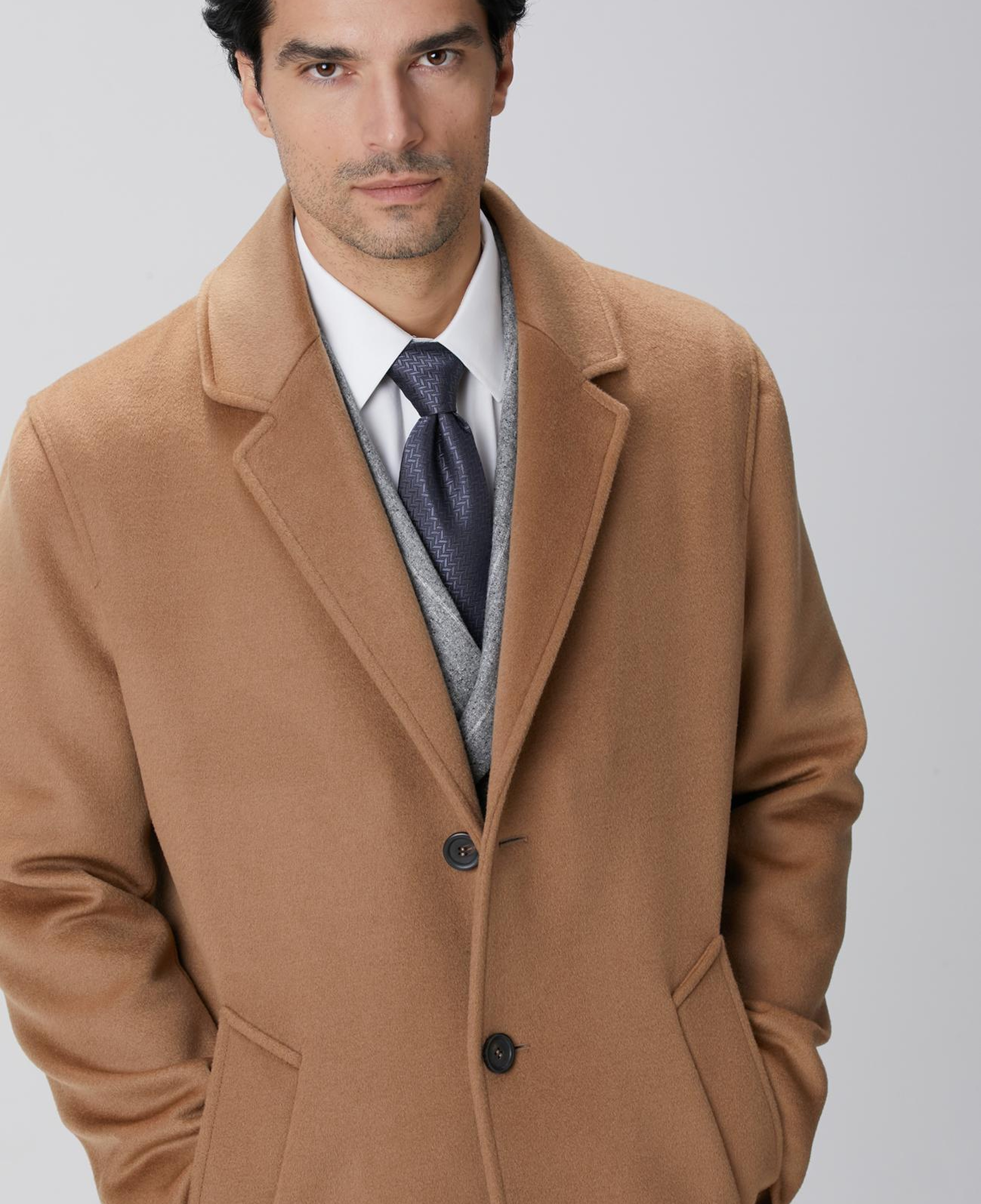 Network Erkek Limited Camel Yün Palto