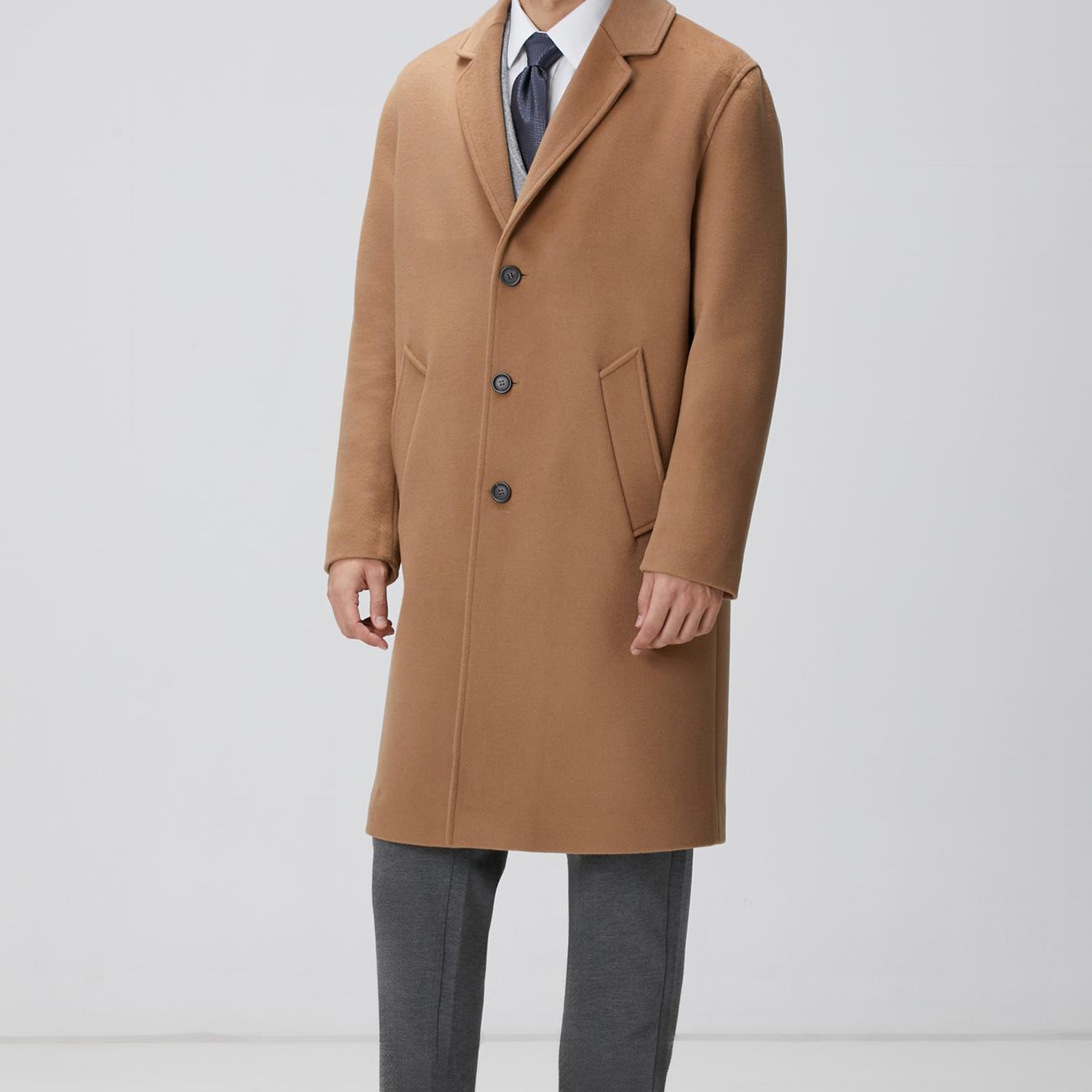 Network Erkek Limited Camel Yün Palto