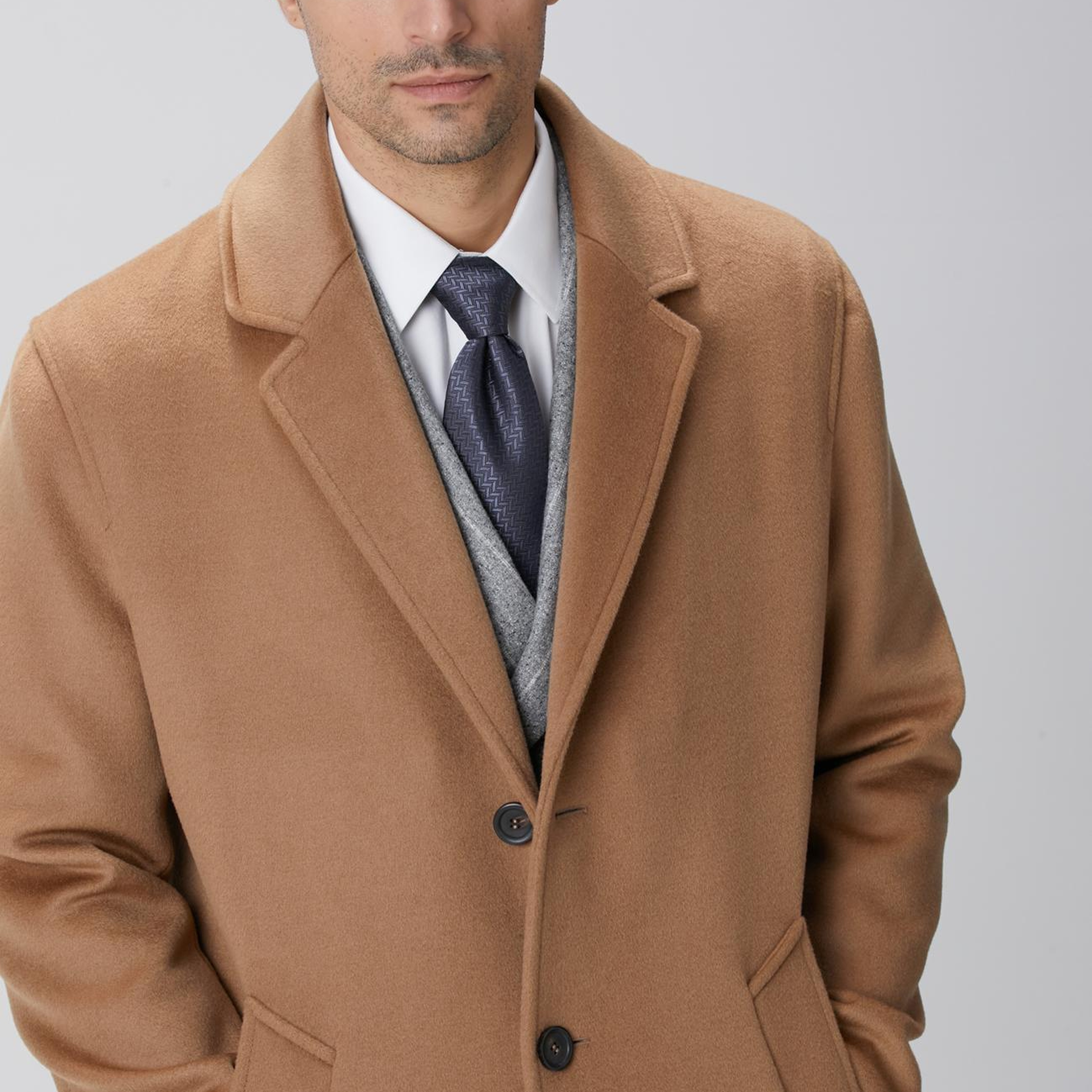 Network Erkek Limited Camel Yün Palto