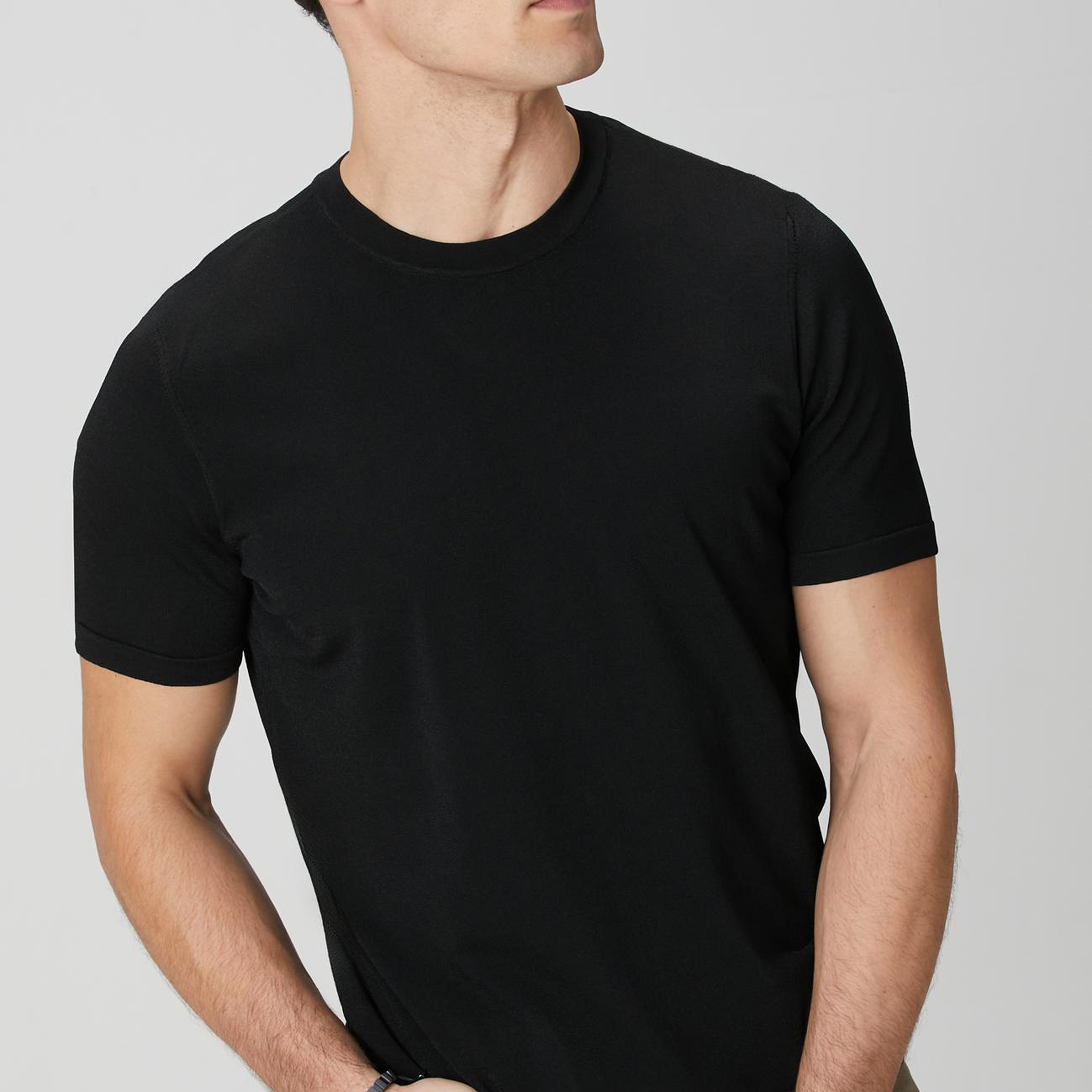 Network Erkek Siyah Basic Triko Kazak