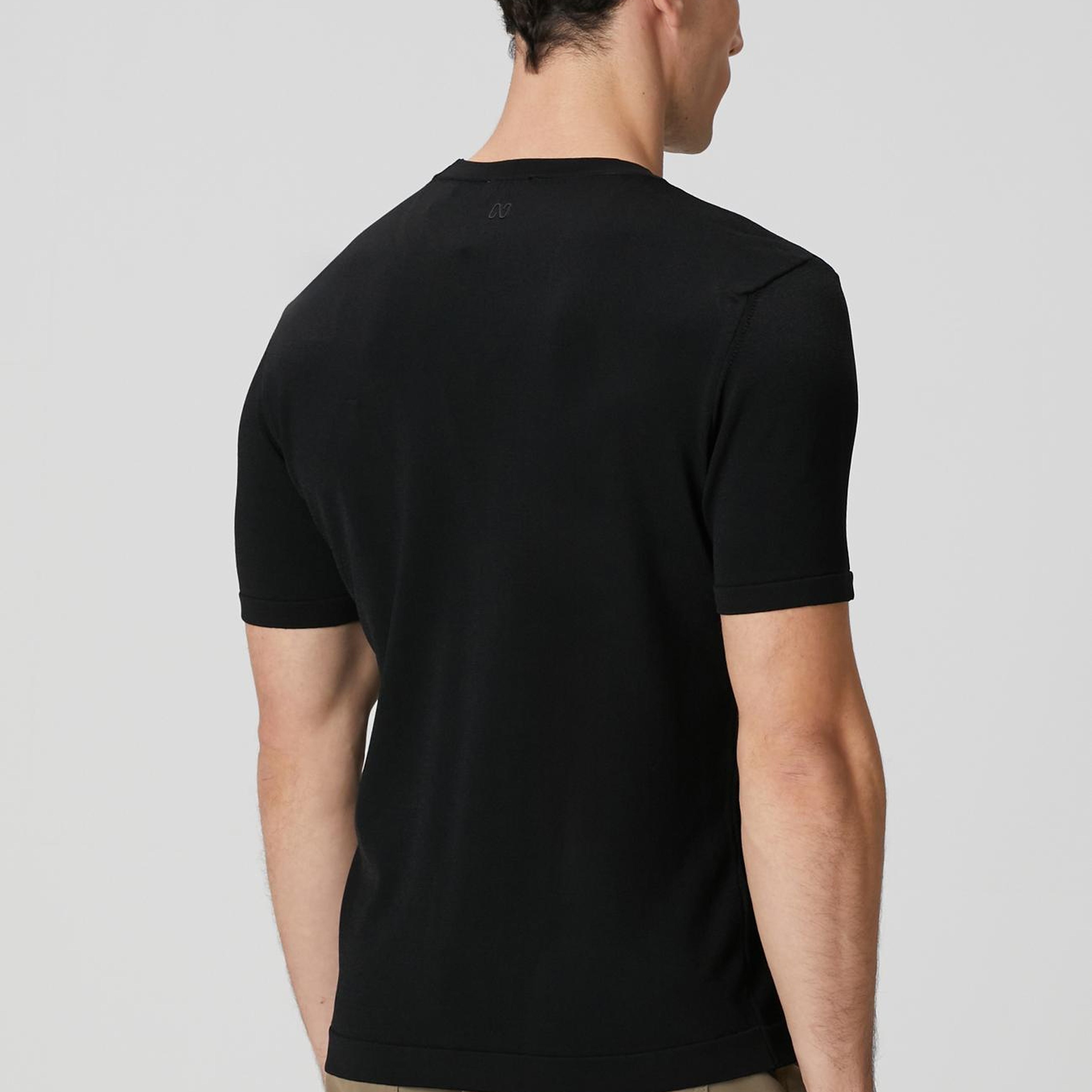 Network Erkek Siyah Basic Triko Kazak