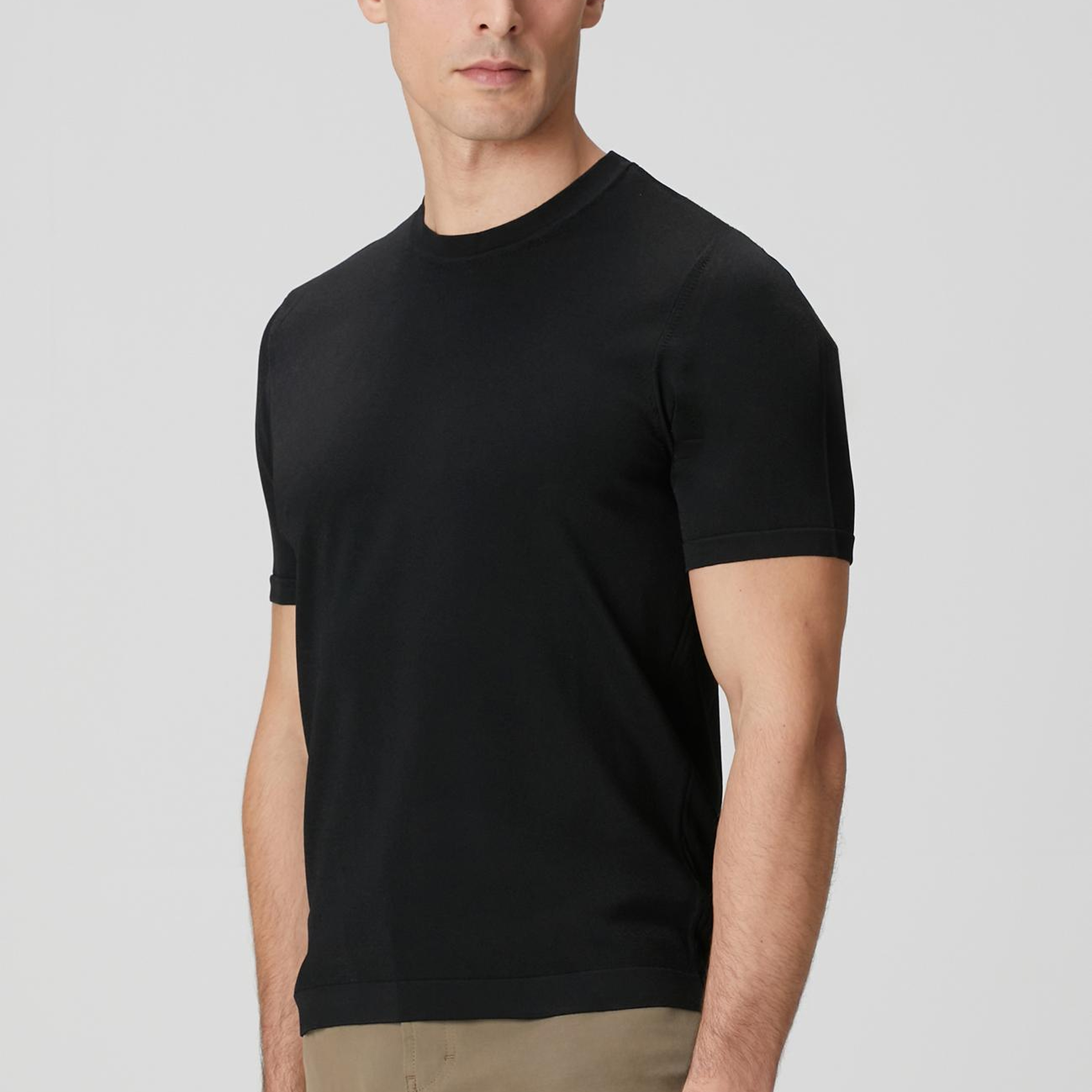 Network Erkek Siyah Basic Triko Kazak