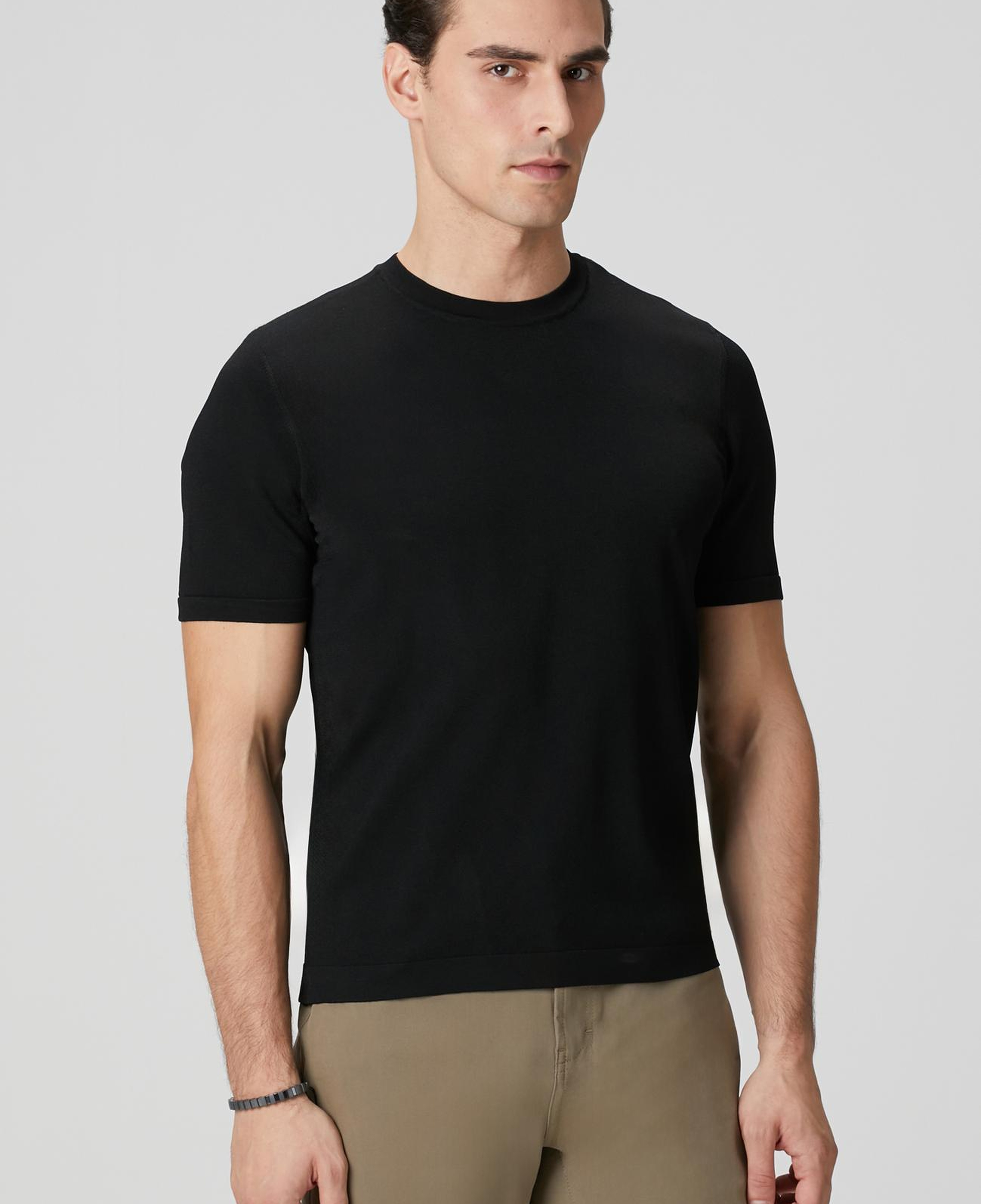 Network Erkek Siyah Basic Triko Kazak