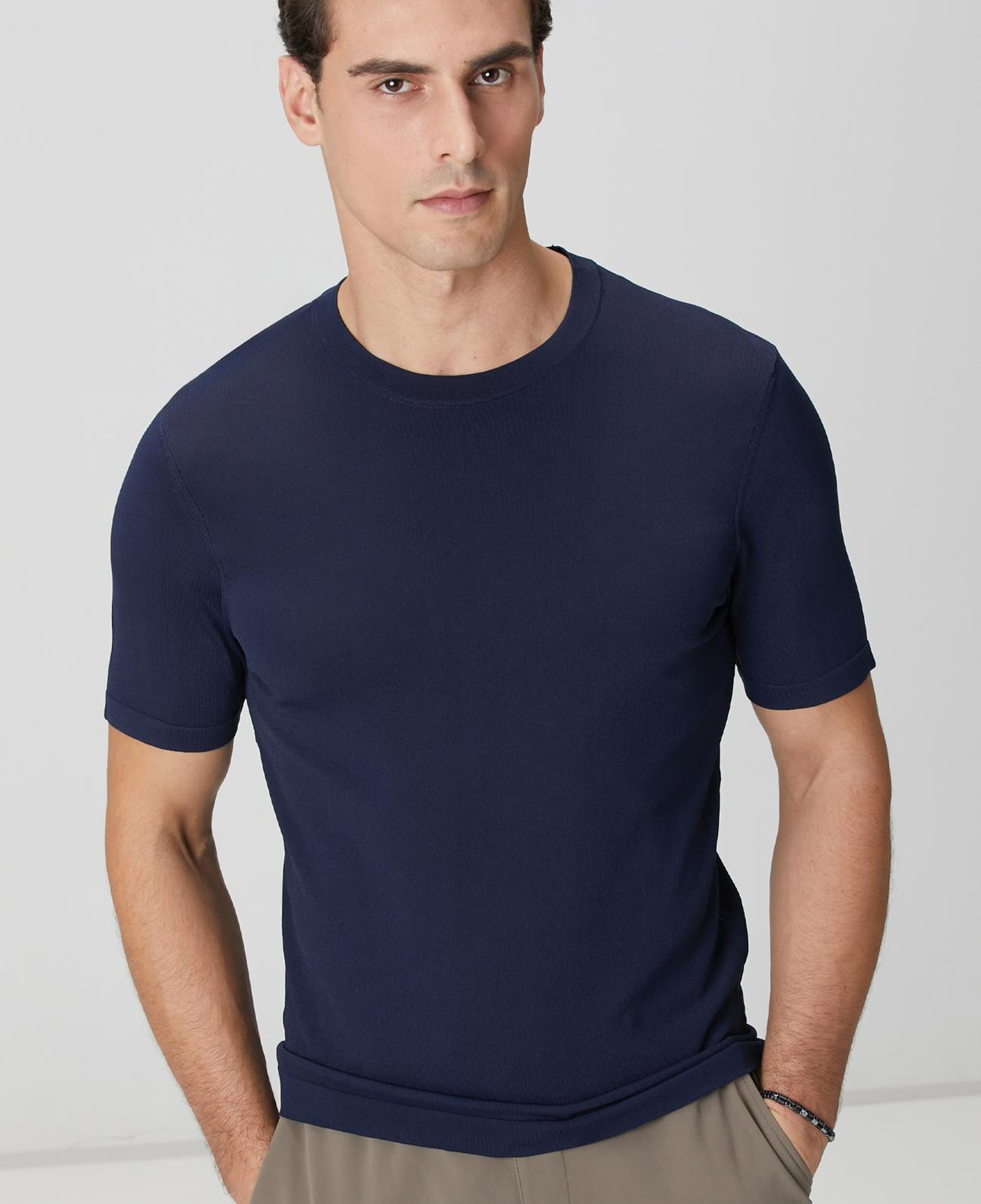 Network Erkek Lacivert Basic Triko Kazak
