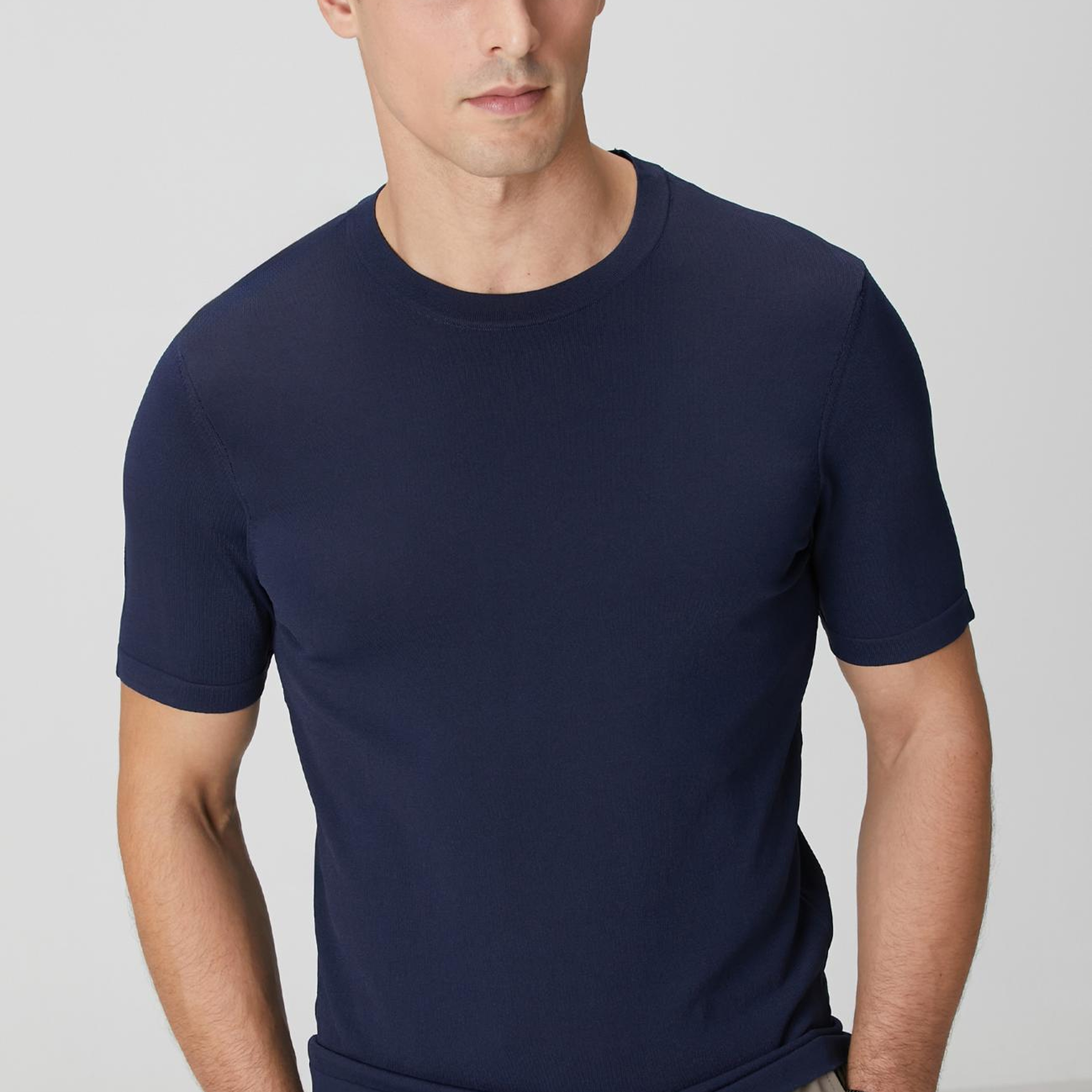 Network Erkek Lacivert Basic Triko Kazak