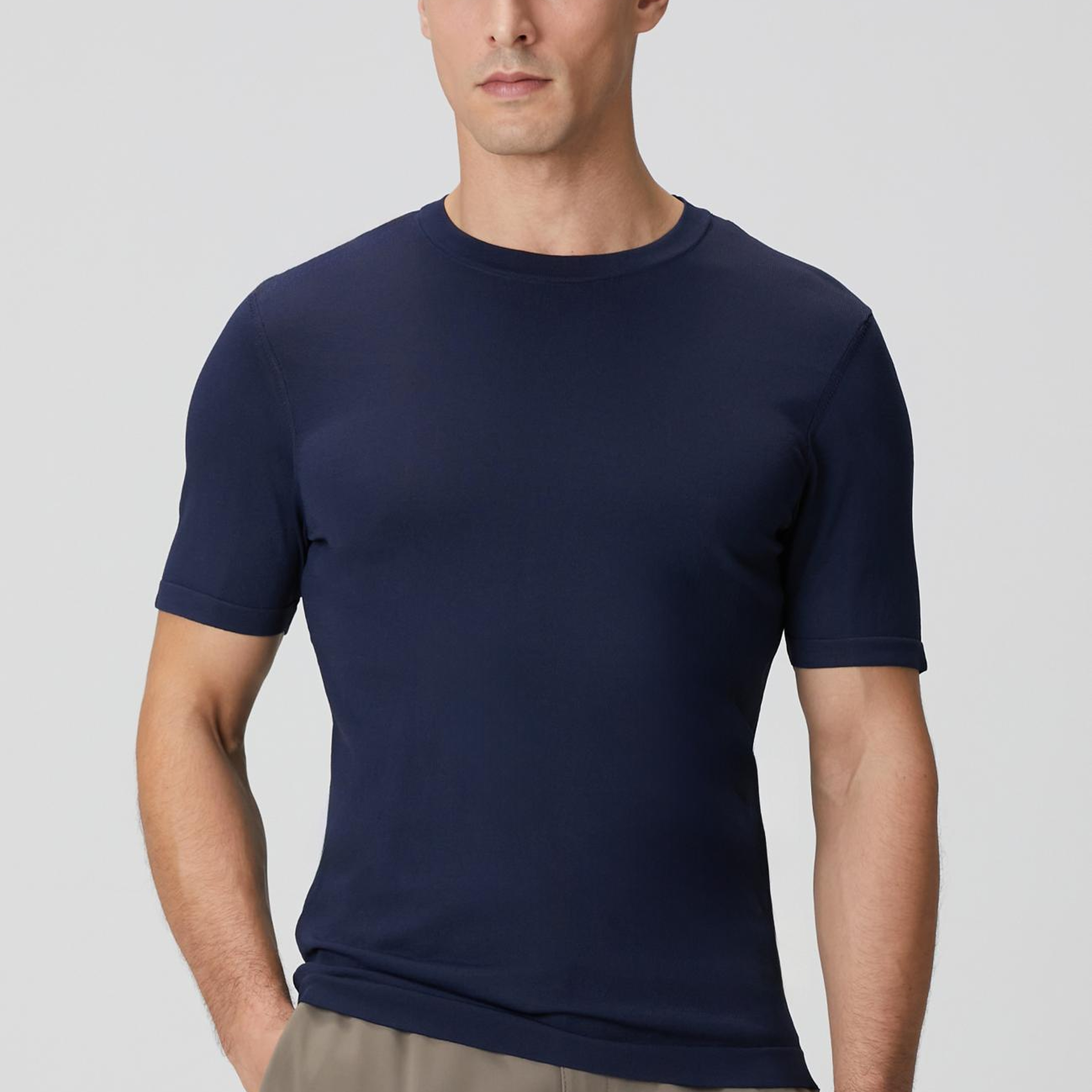 Network Erkek Lacivert Basic Triko Kazak