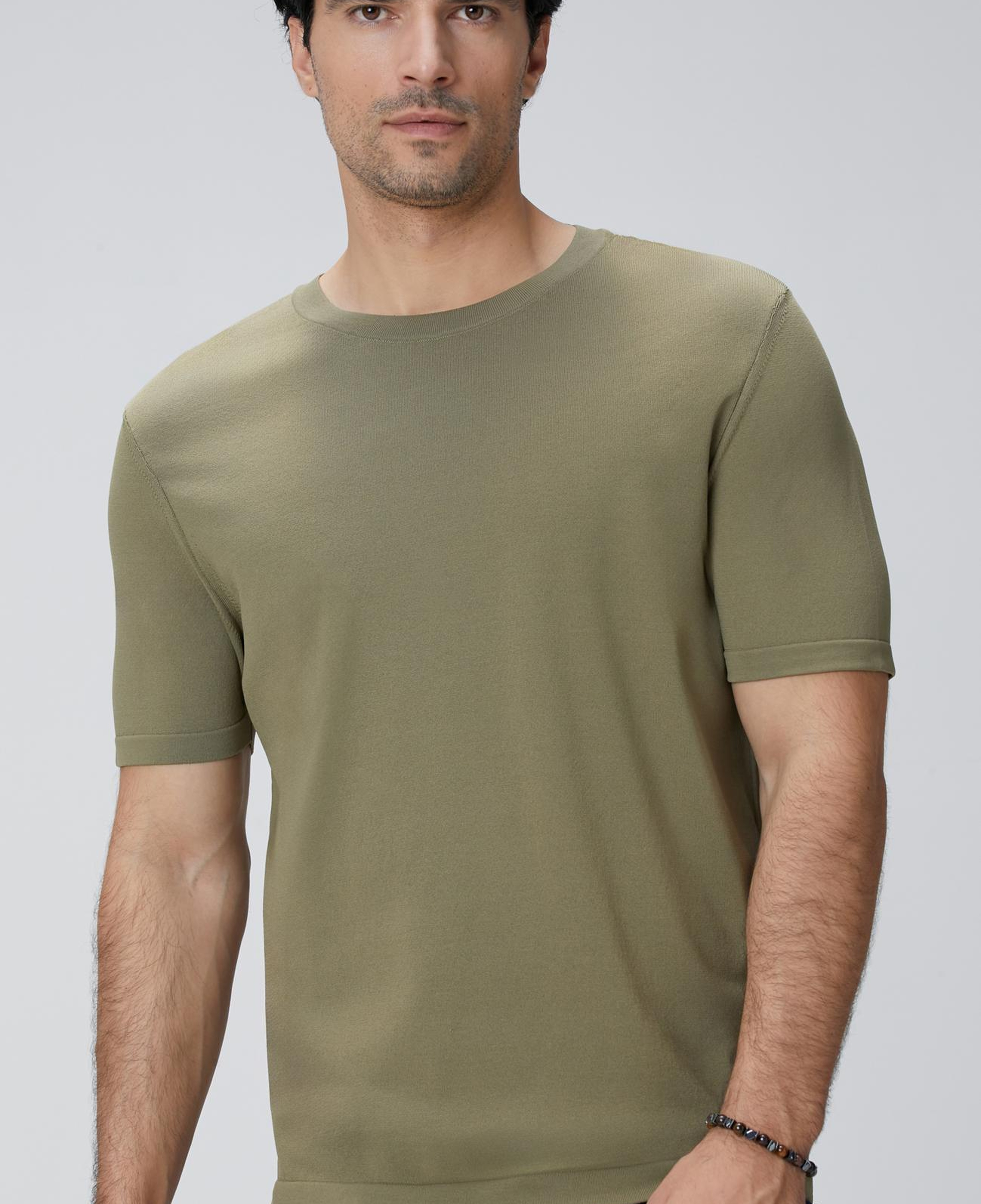 Network Erkek Haki Basic Triko Kazak