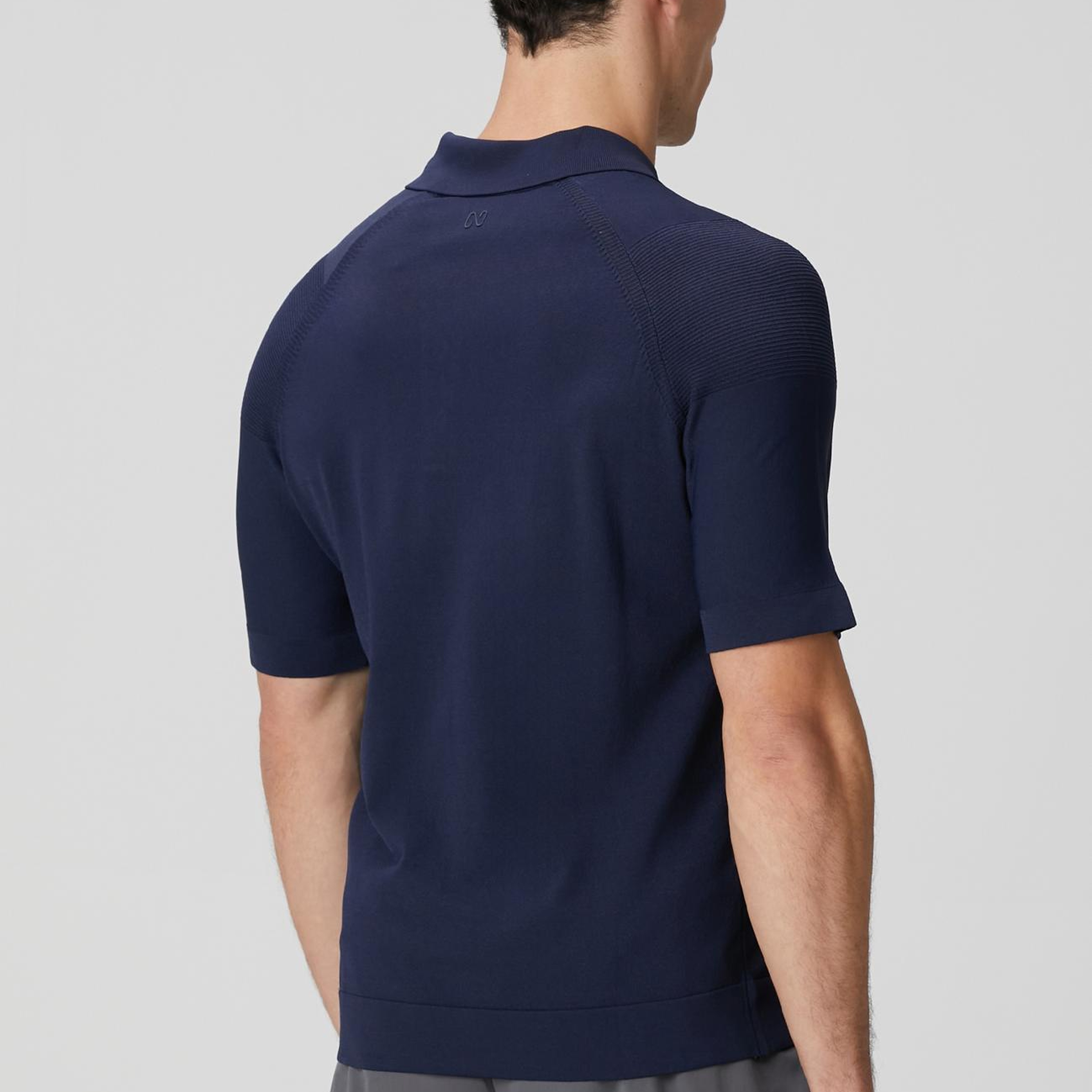 Network Erkek Lacivert Polo Yaka Triko Kazak