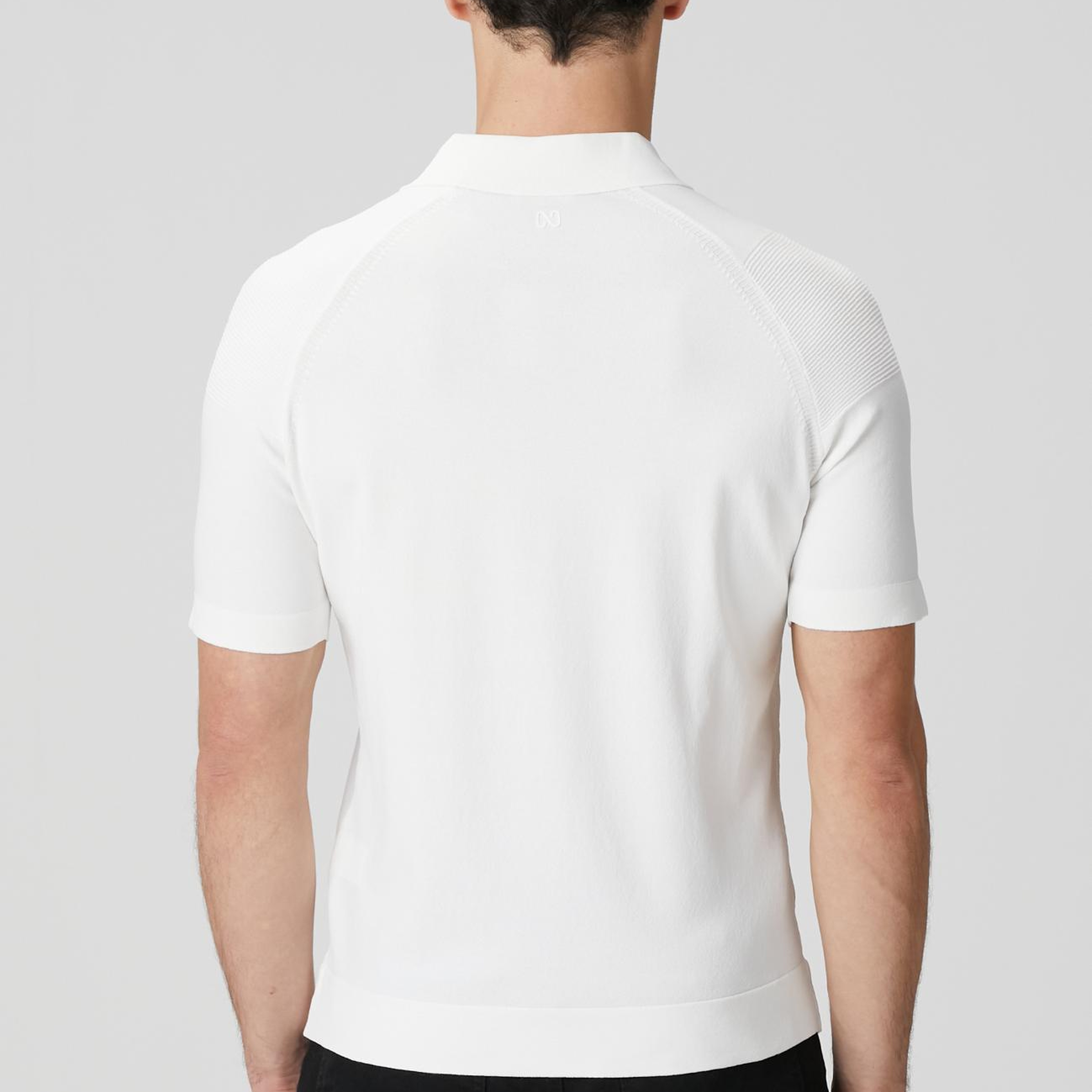 Network Erkek Kırık Beyaz Polo Yaka Triko Kazak