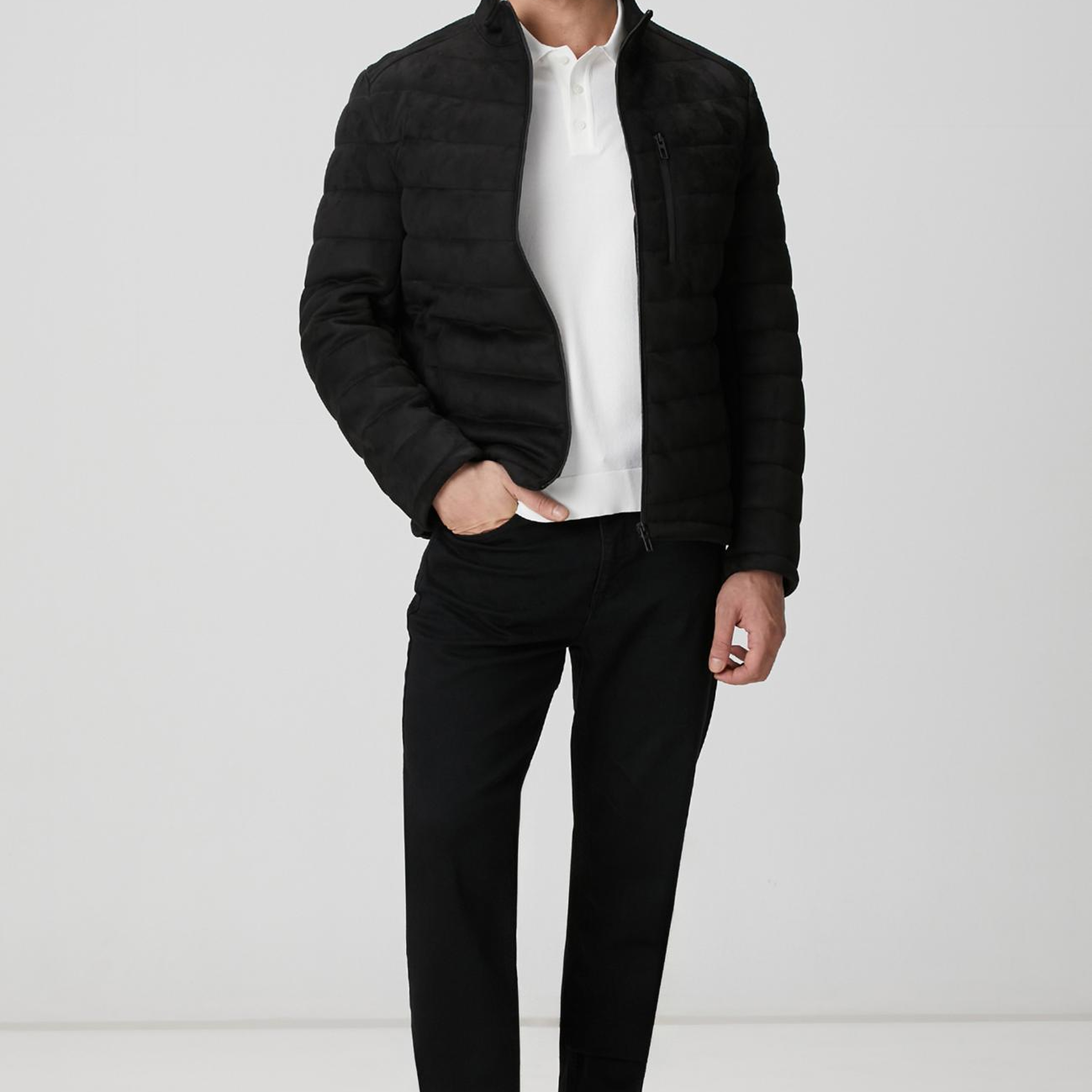 Network Erkek Kırık Beyaz Polo Yaka Triko Kazak