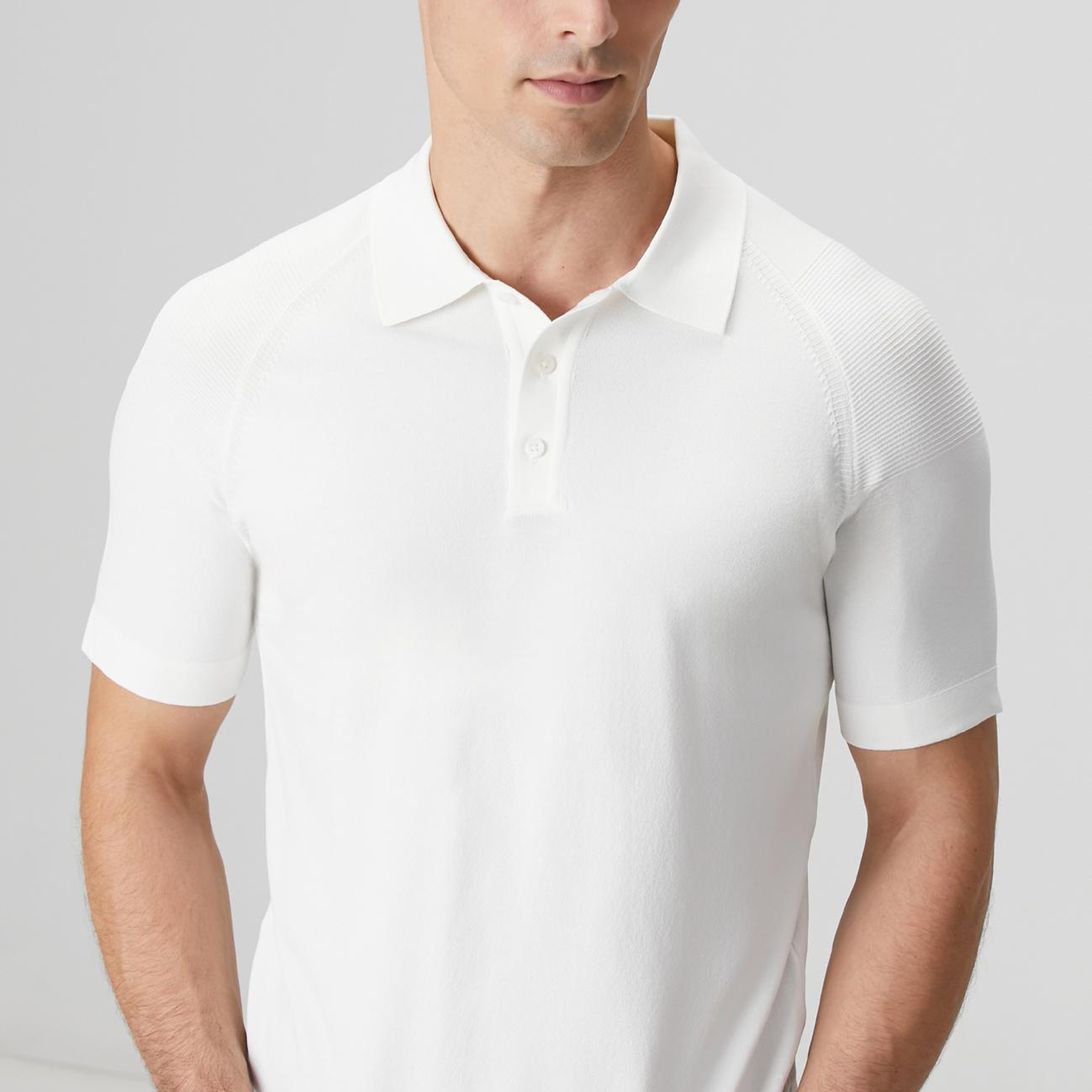 Network Erkek Kırık Beyaz Polo Yaka Triko Kazak