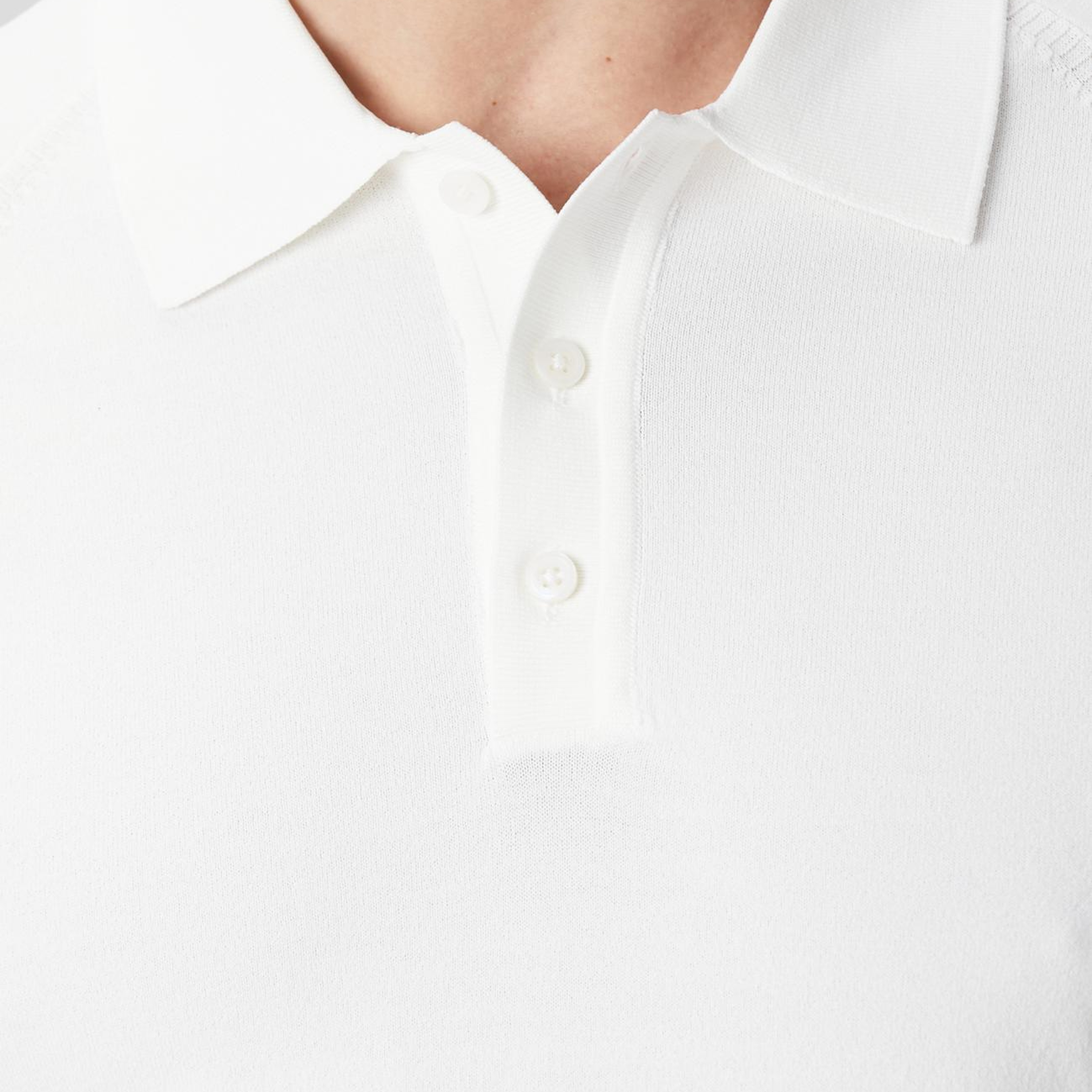 Network Erkek Kırık Beyaz Polo Yaka Triko Kazak