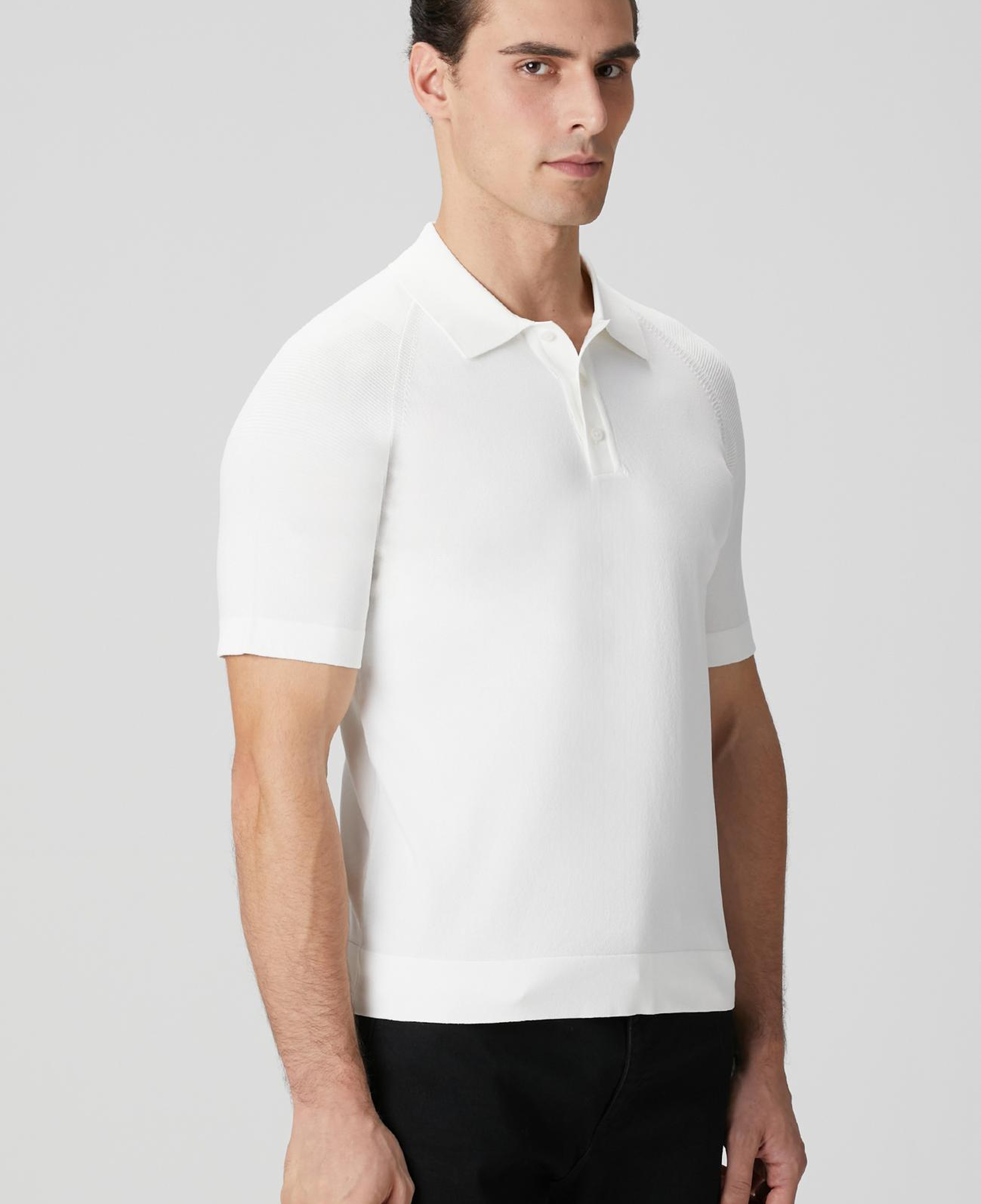 Network Erkek Kırık Beyaz Polo Yaka Triko Kazak