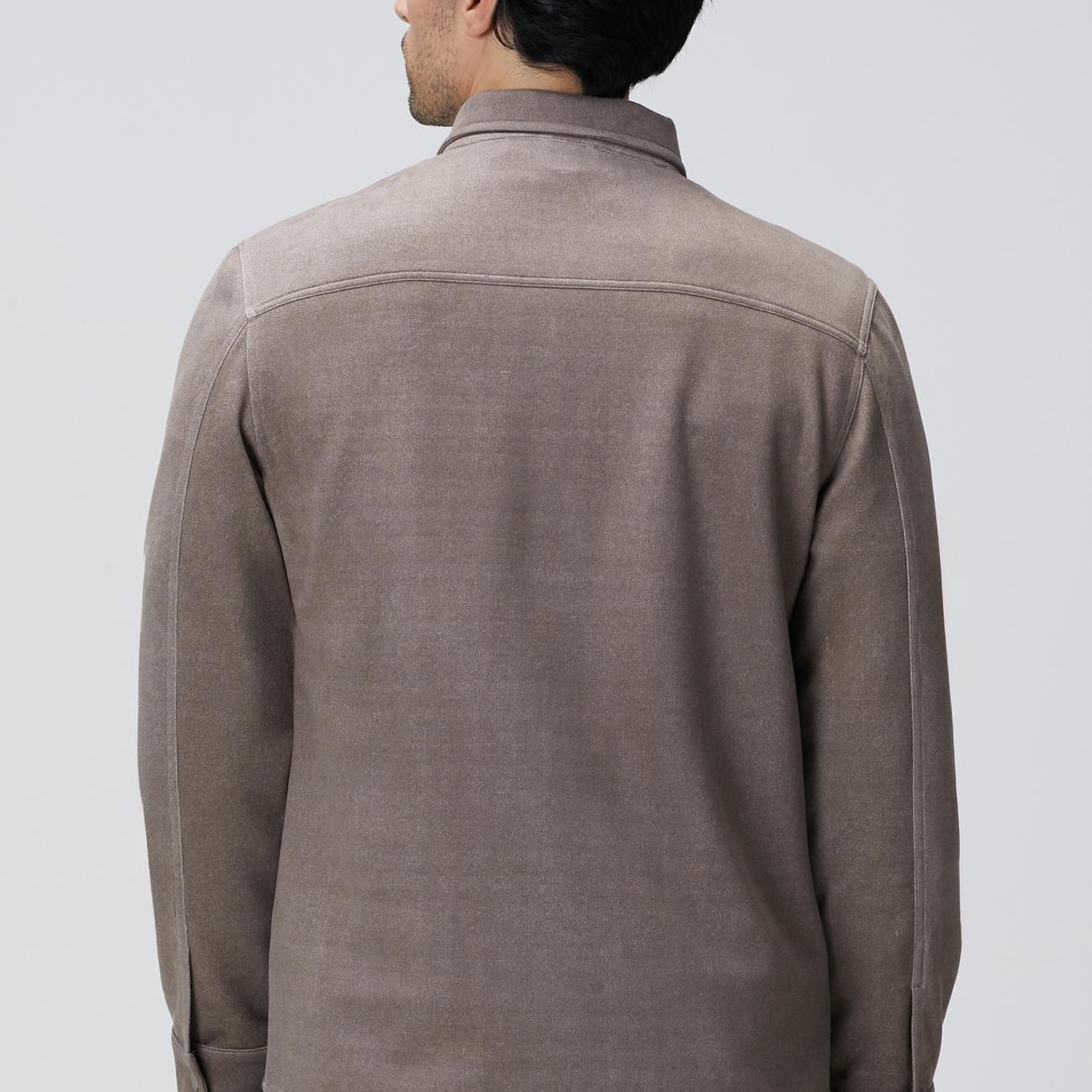 Network Erkek Vizon Süet Görünümlü Dış Gömlek