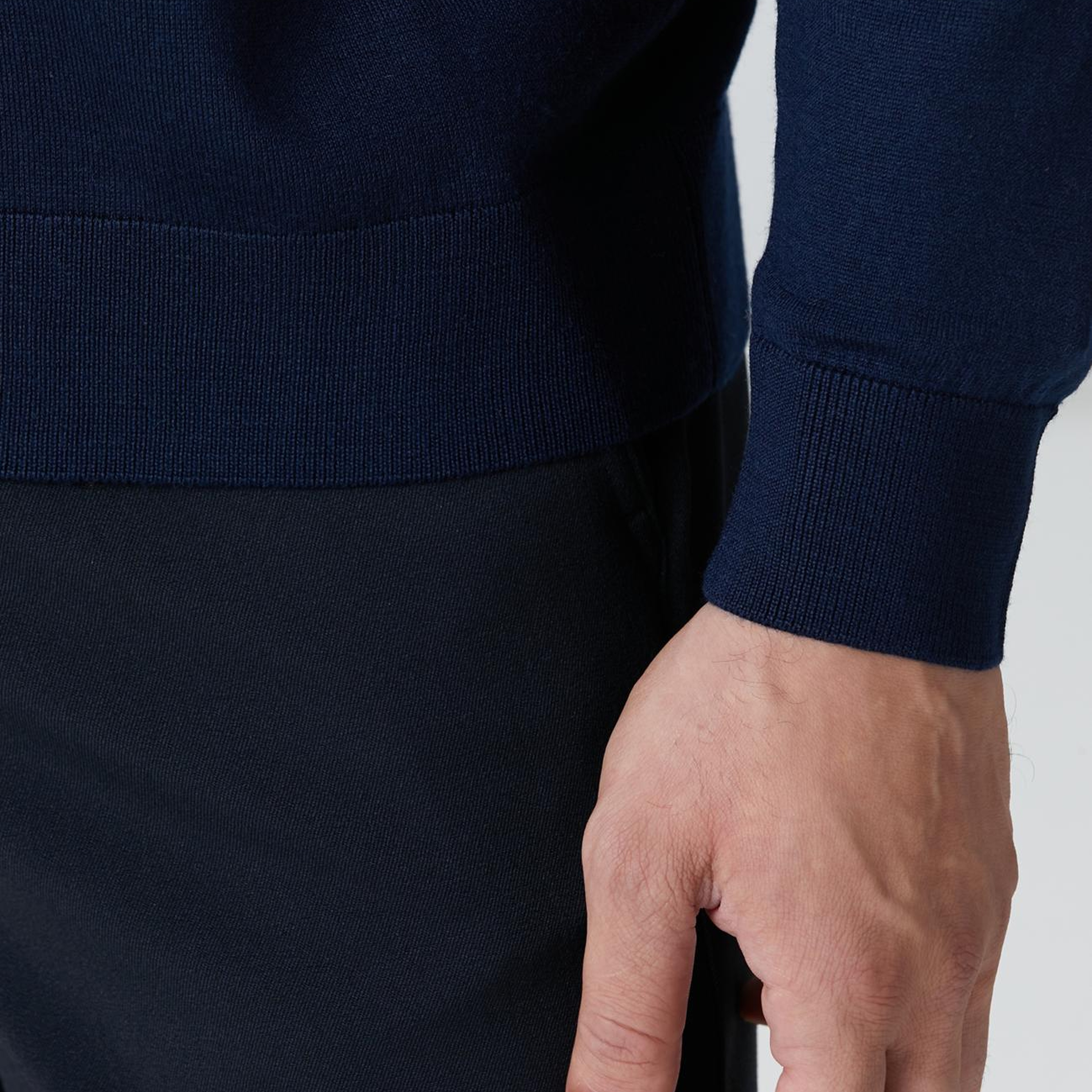 Network Erkek Lacivert Yün Karışımlı Triko Hırka