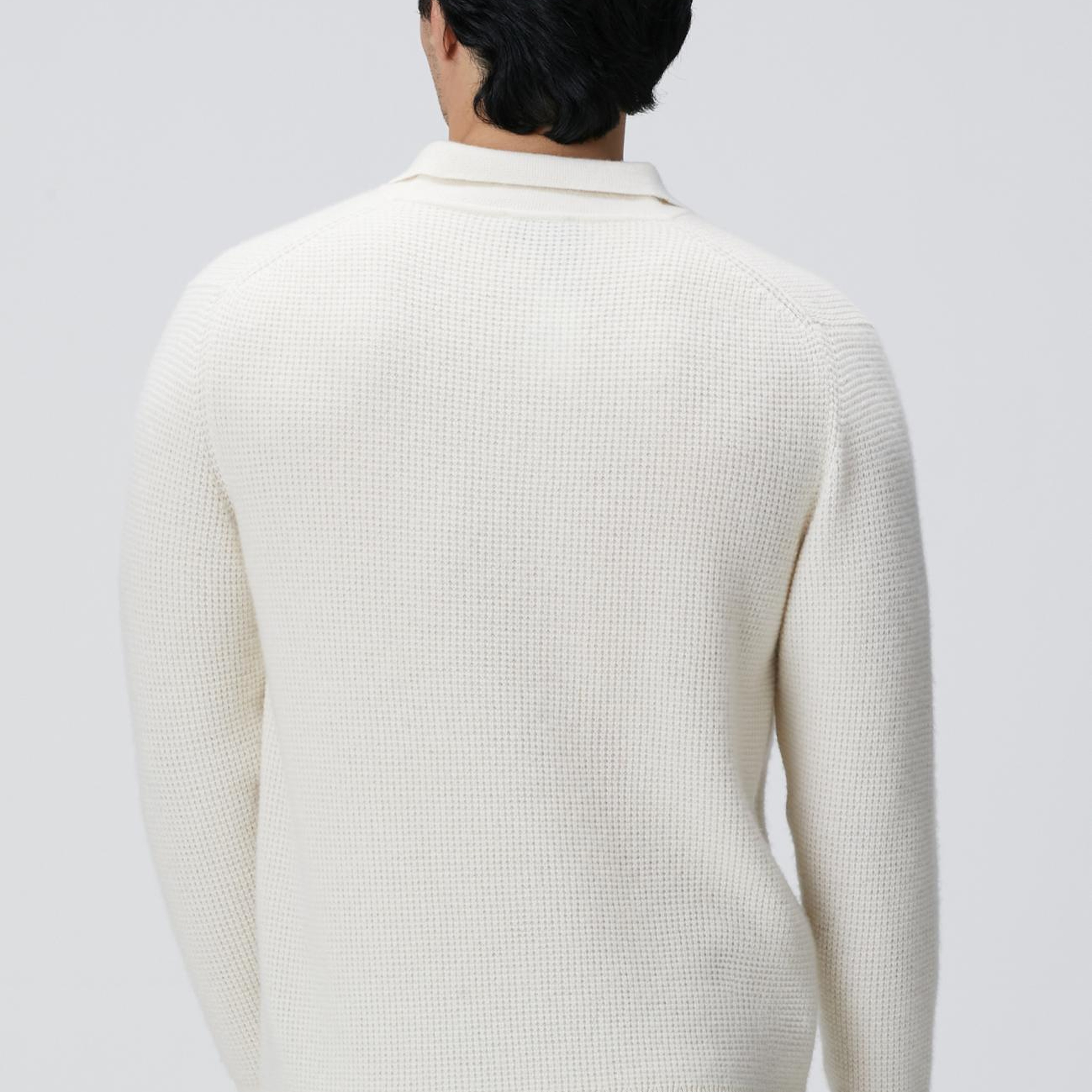 Network Erkek Limited Bej Kaşmir Polo Yaka Kazak