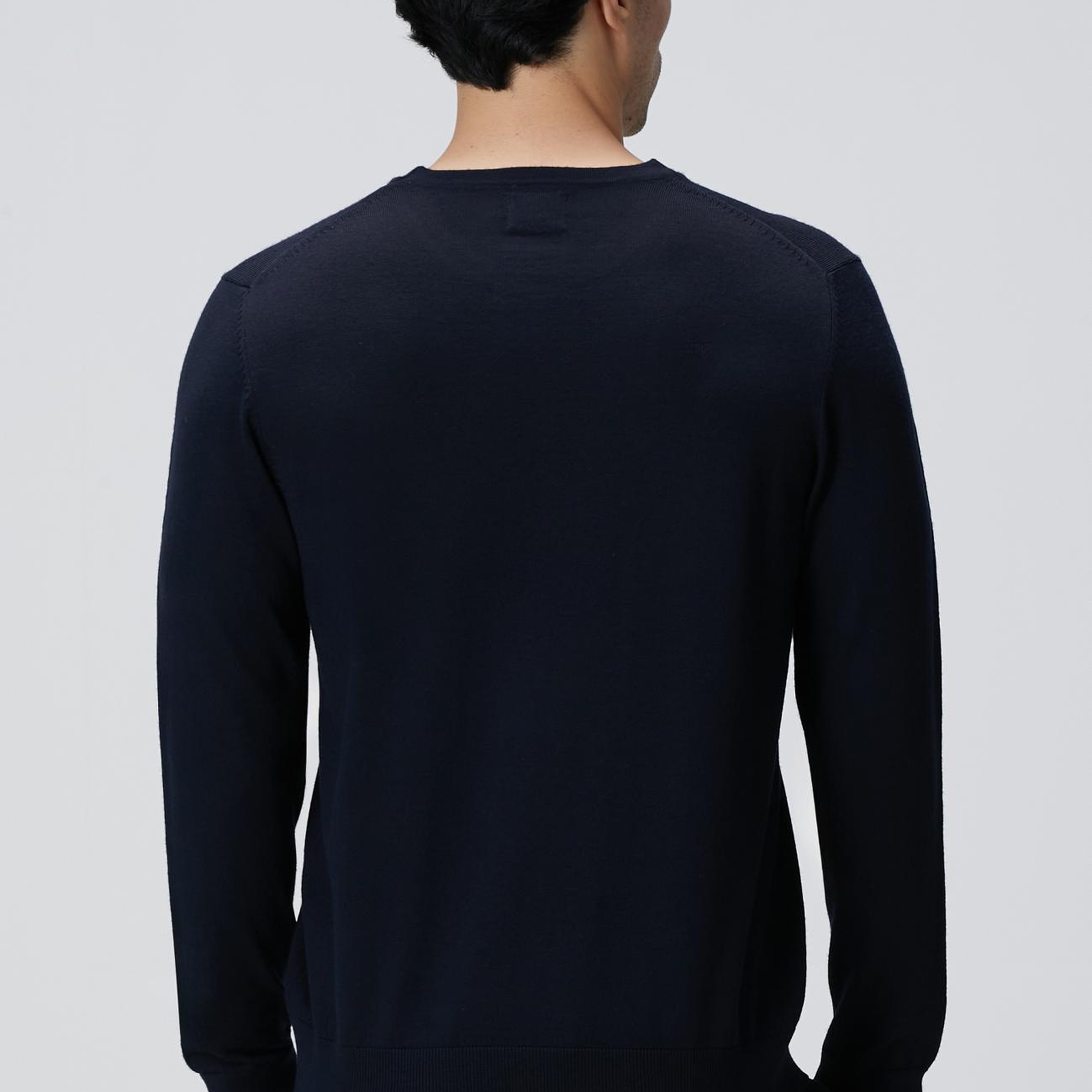 Network Erkek Lacivert Yün Karışımlı Triko Kazak