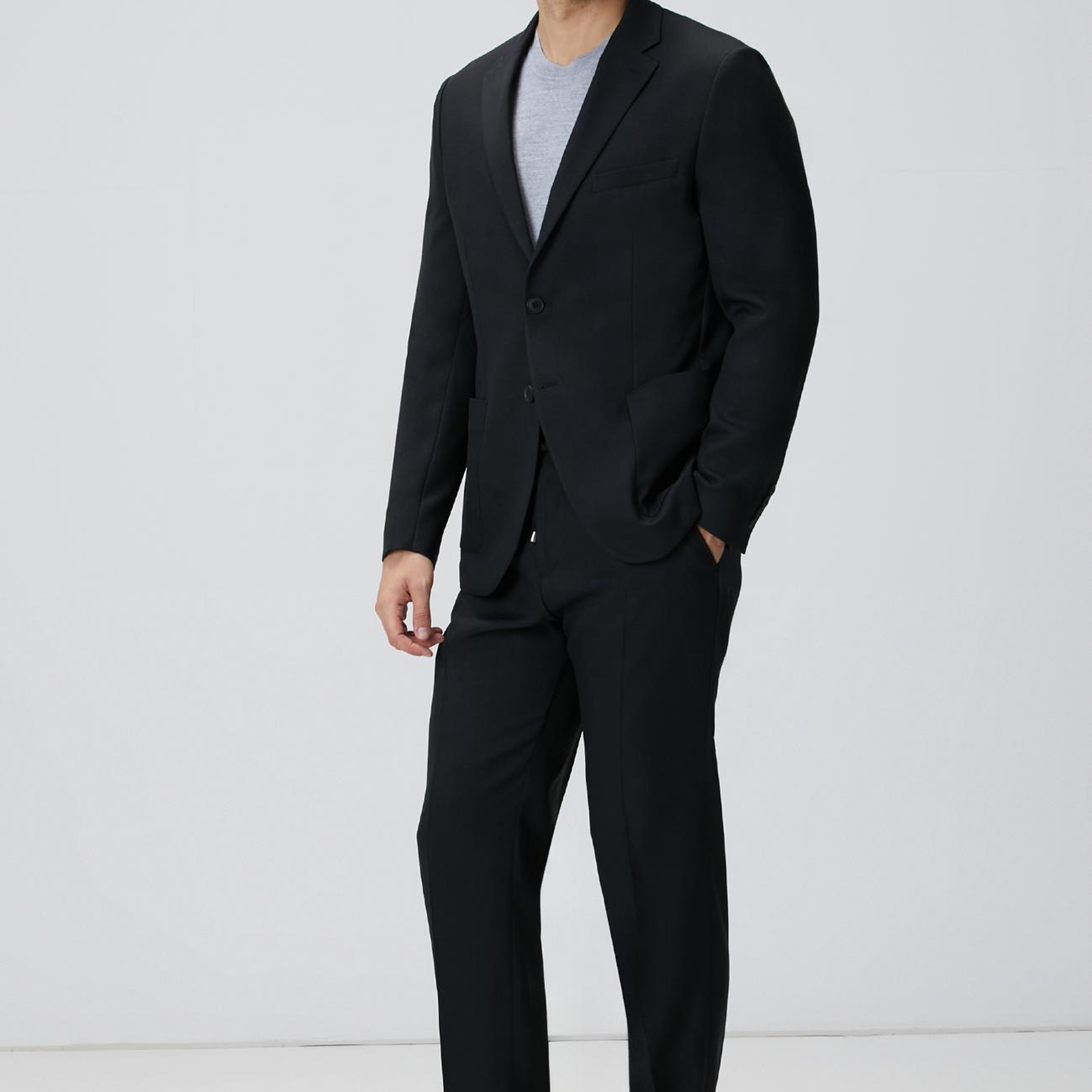 Network Erkek Gri Melanj Yün Karışımlı Triko Kazak