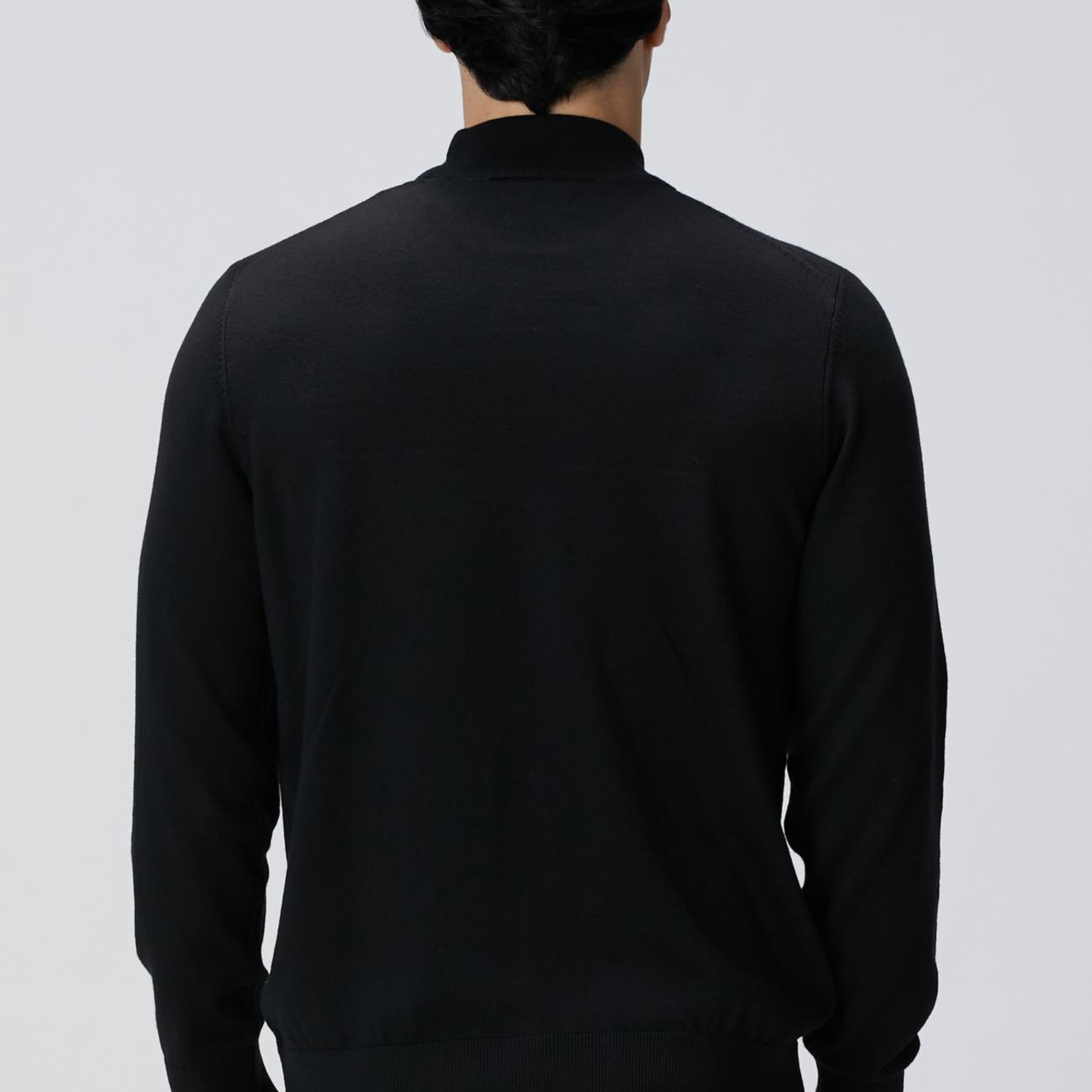 Network Erkek Siyah Yün Karışımlı Kazak