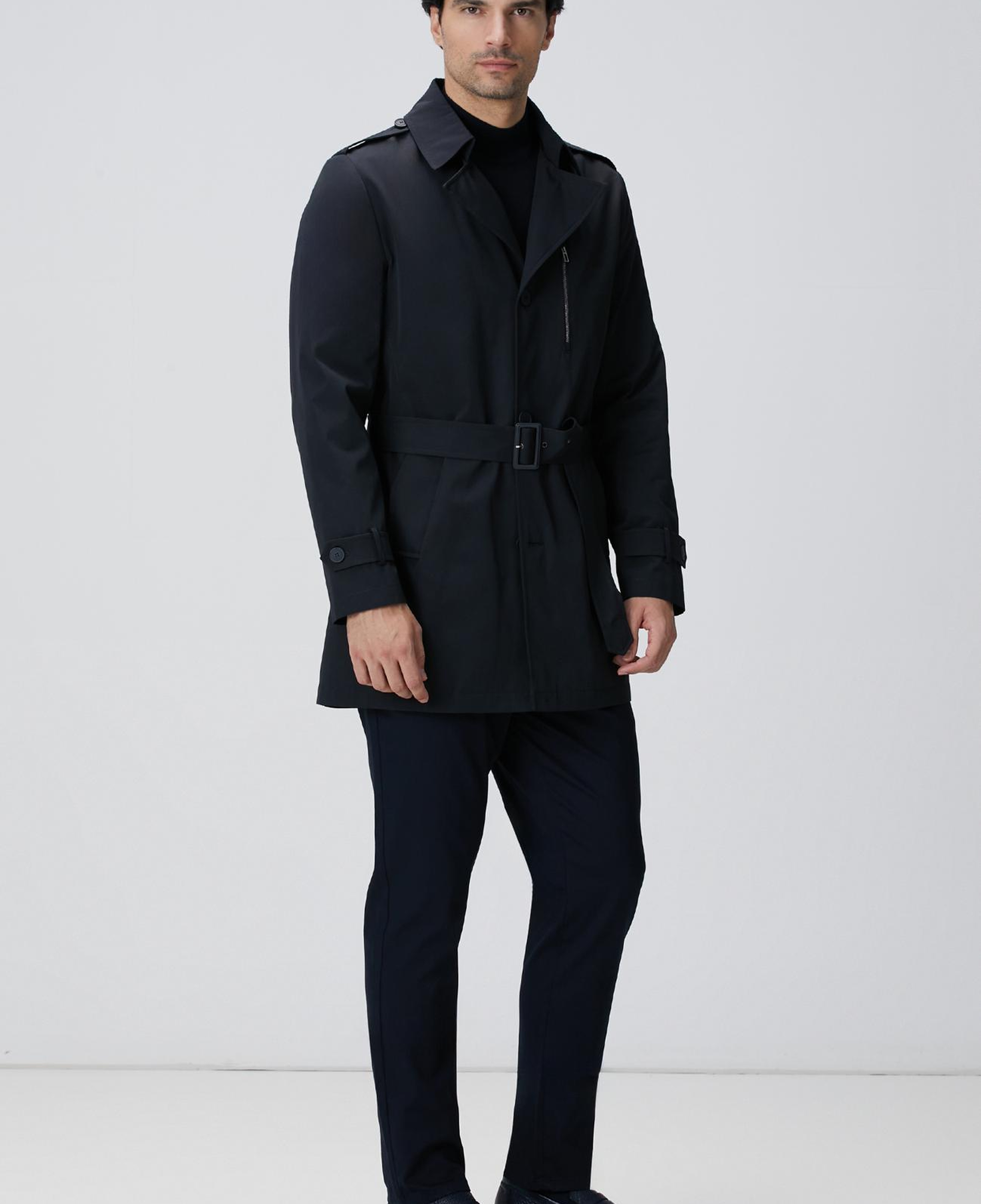 Network Erkek Lacivert Yün Karışımlı Kazak