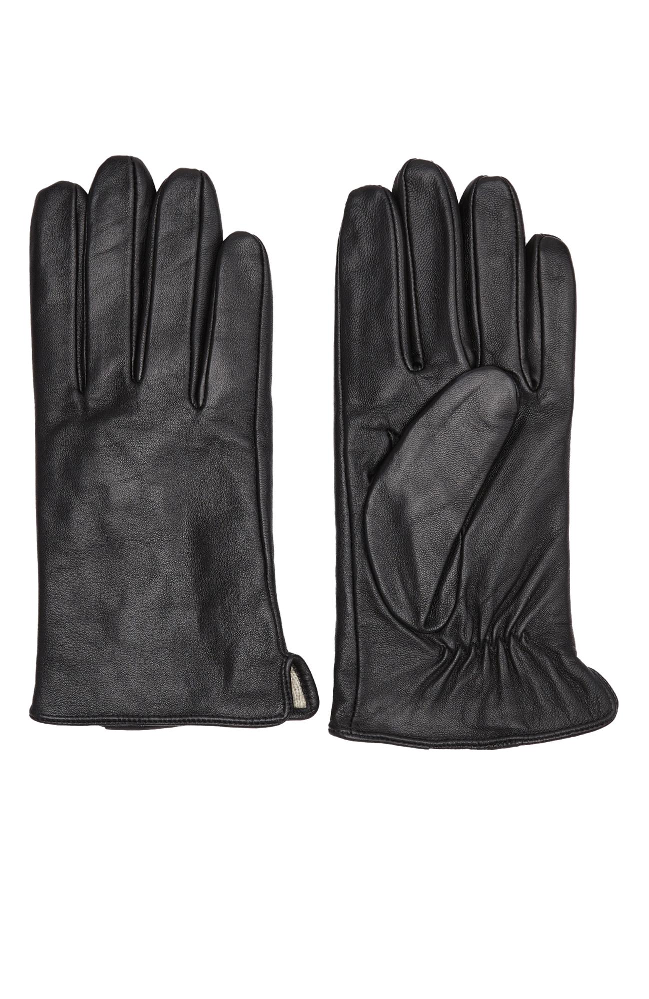 Network Erkek Siyah Deri Eldiven