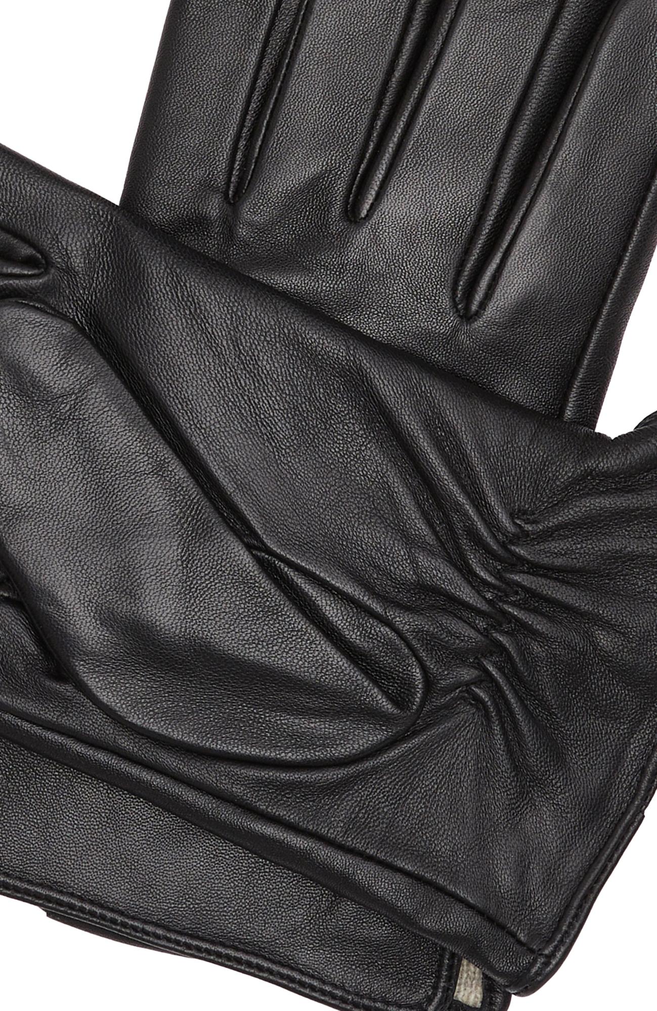 Network Erkek Siyah Deri Eldiven