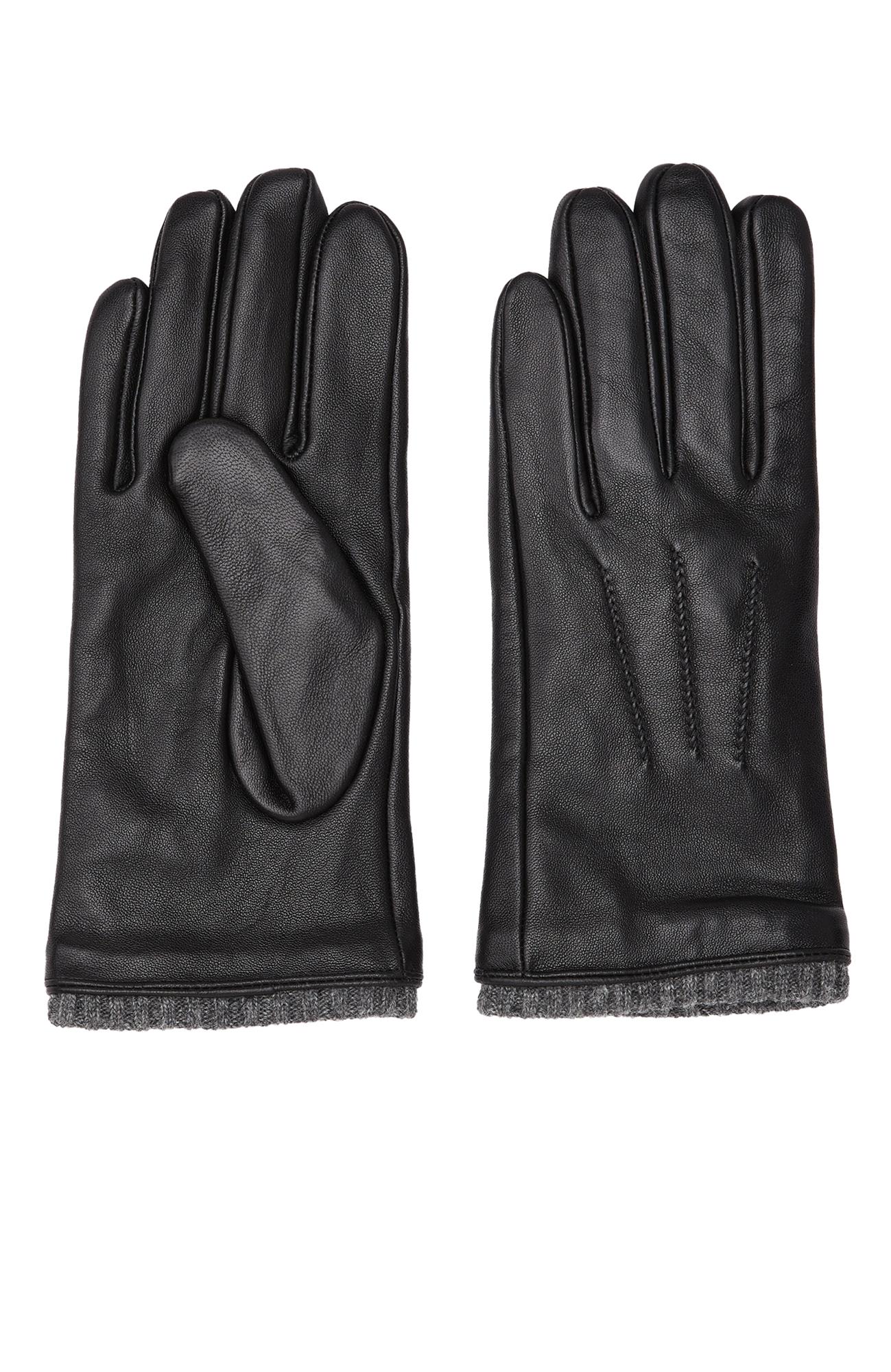 Network Erkek Siyah Deri Eldiven