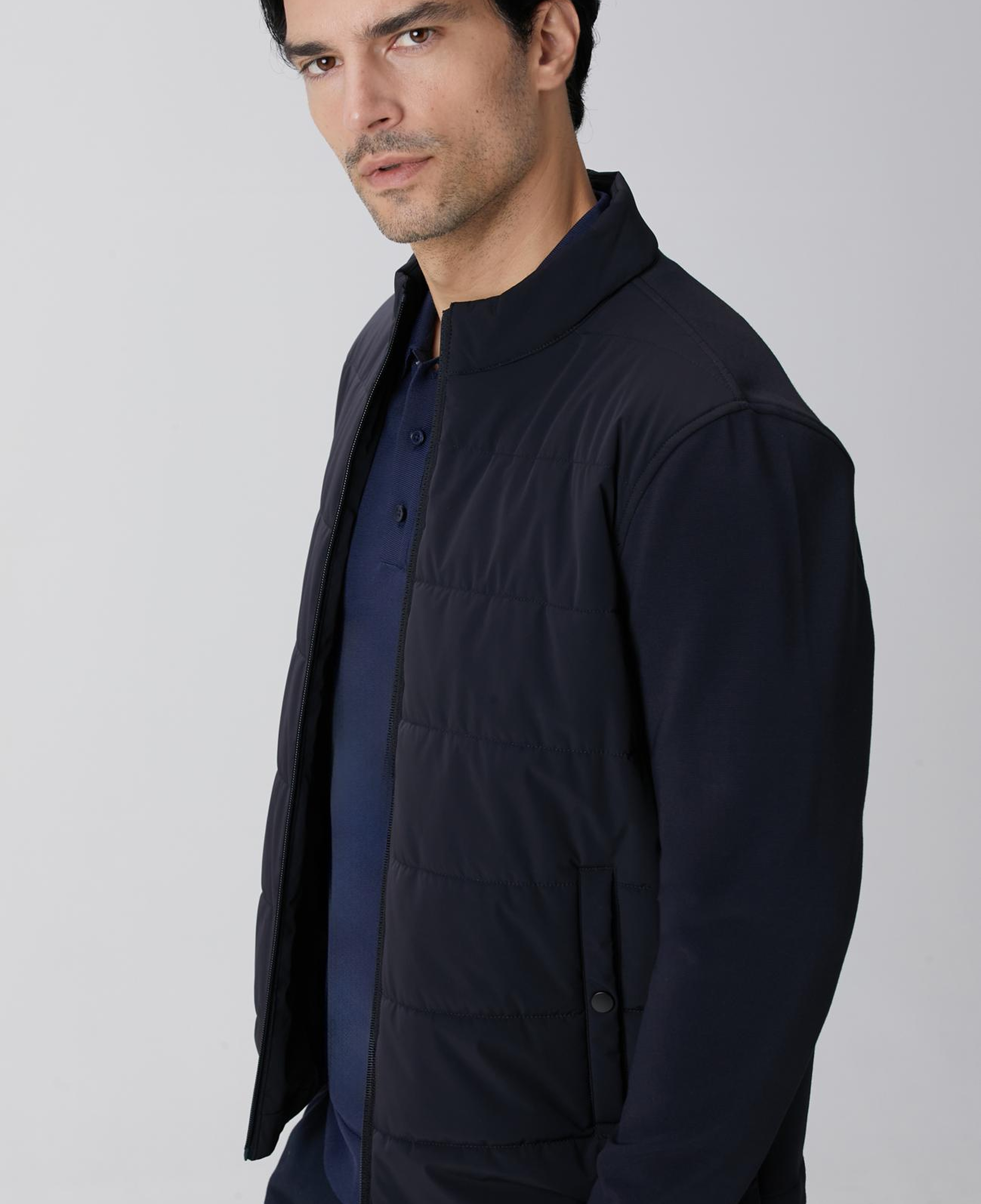 Network Erkek Lacivert Triko Kollu Mont