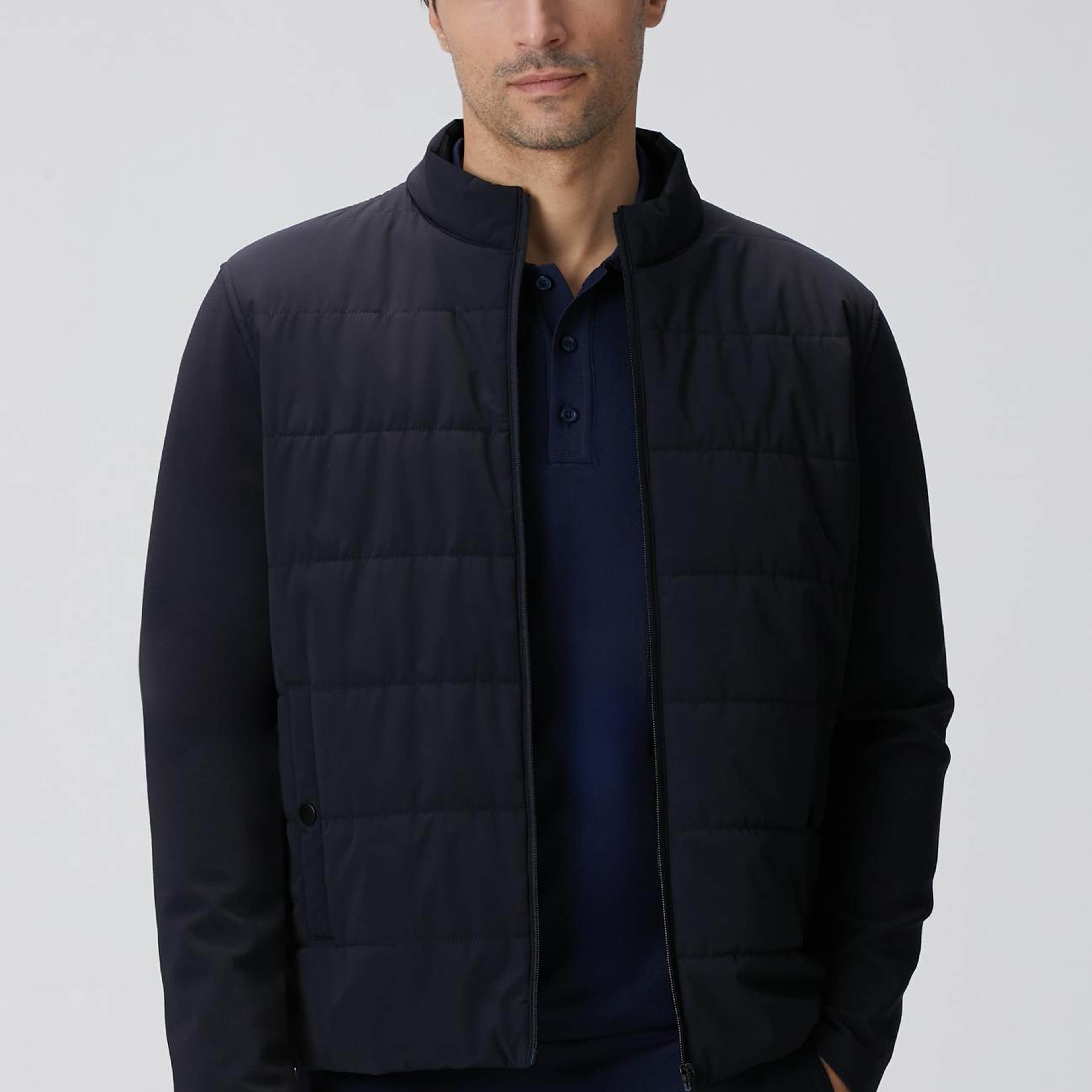 Network Erkek Lacivert Triko Kollu Mont