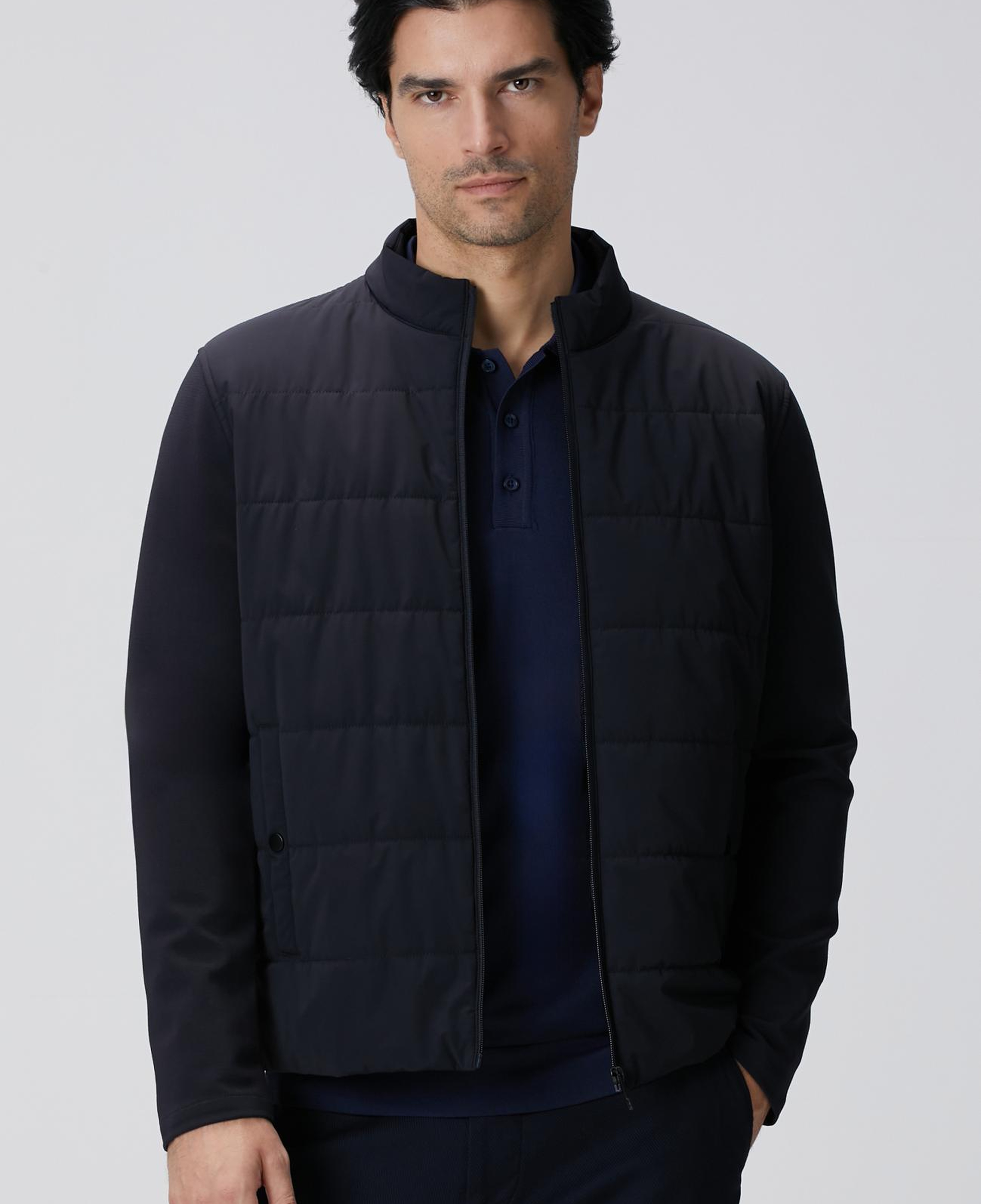 Network Erkek Lacivert Triko Kollu Mont