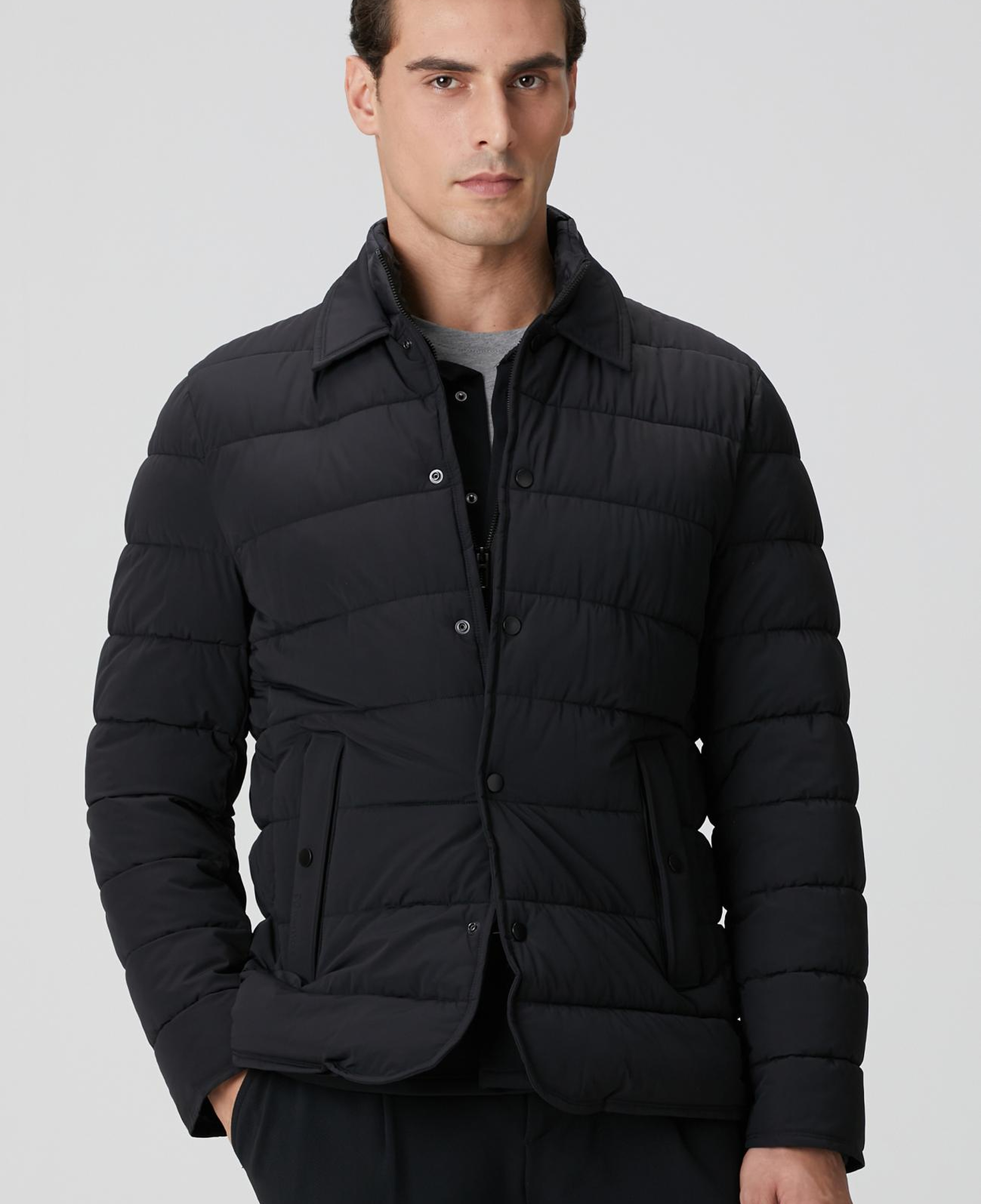 Network Erkek Siyah Puffer Coat Ceket