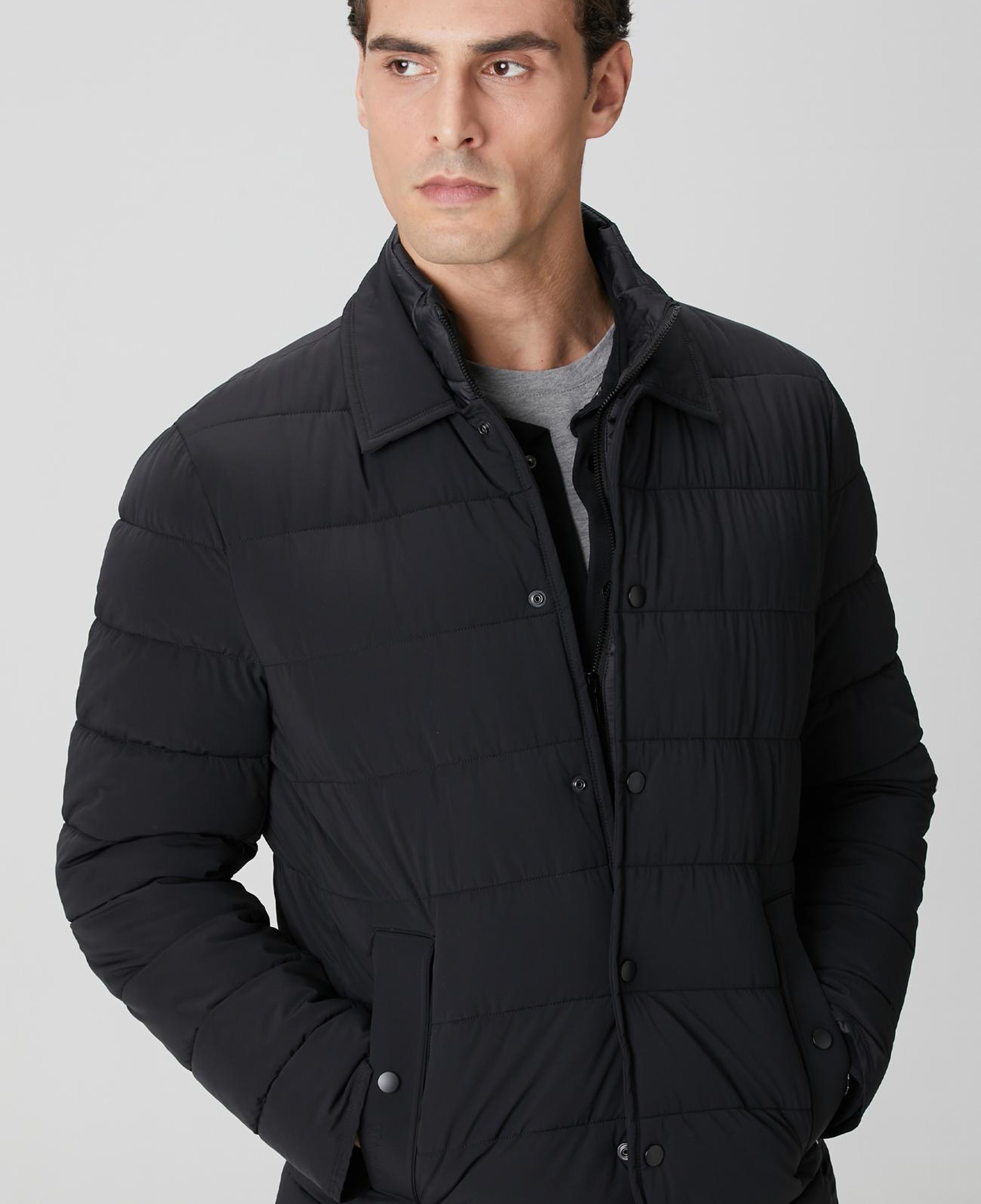 Network Erkek Siyah Puffer Coat Ceket