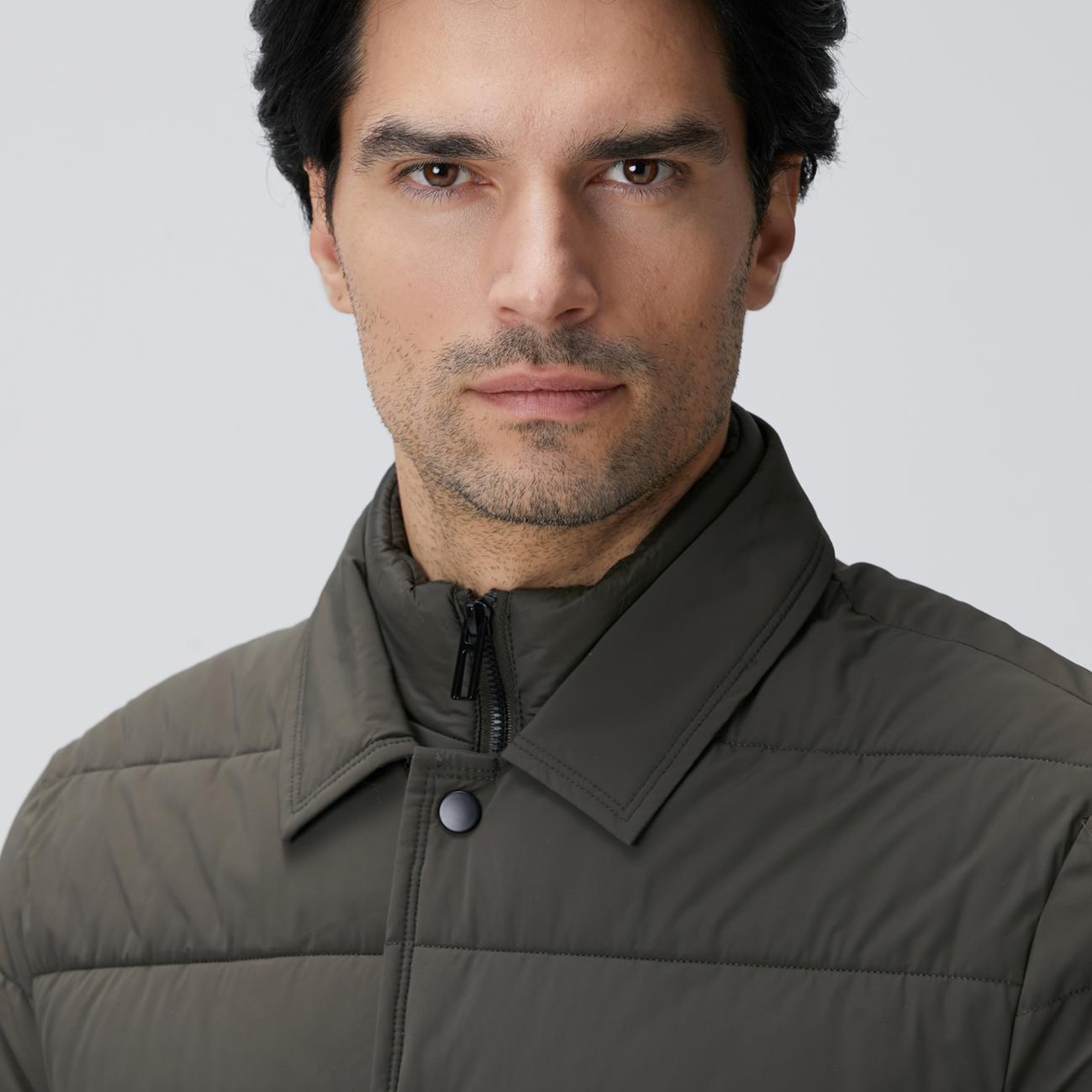 Network Erkek Haki Puffer Coat Ceket