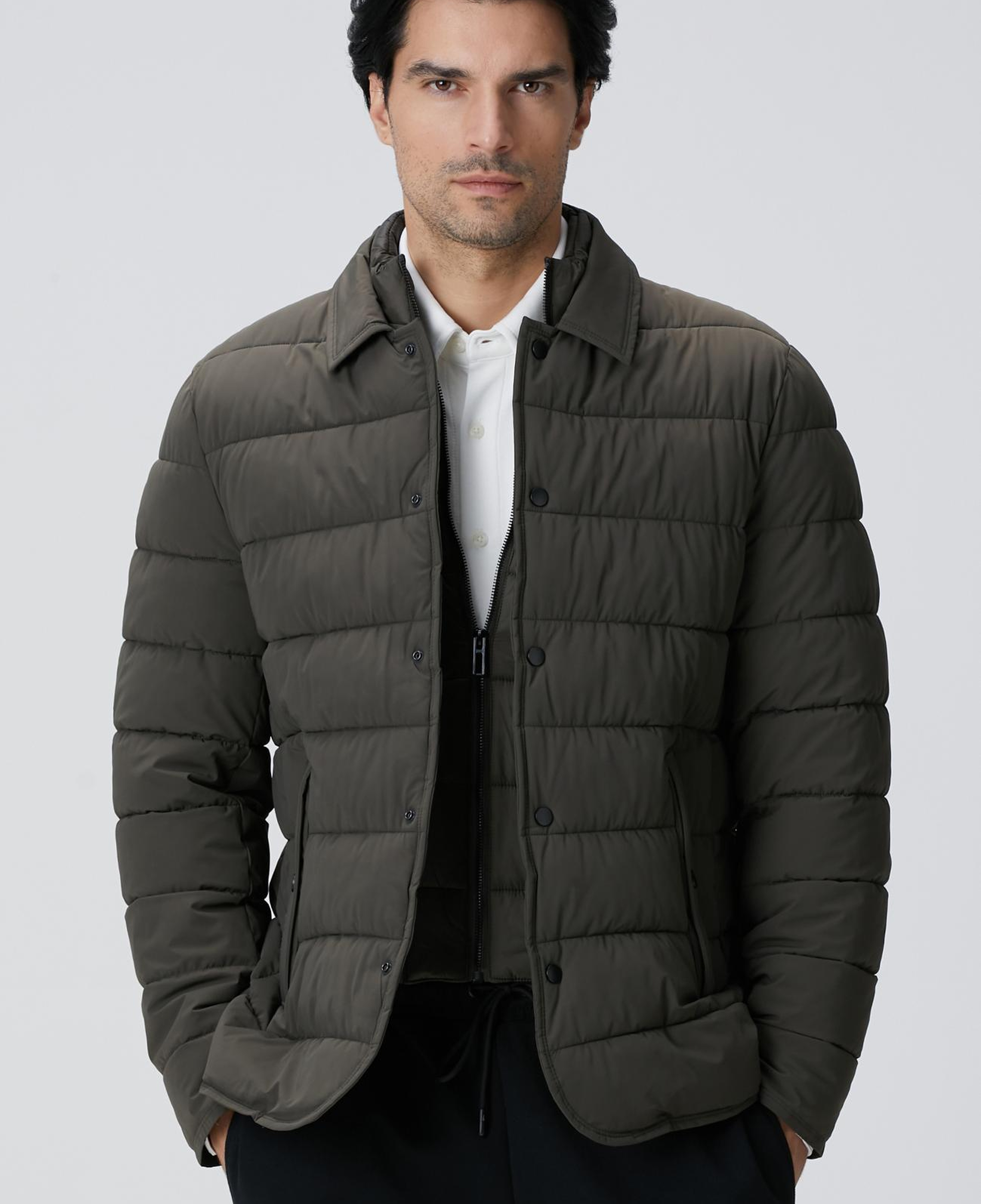 Network Erkek Haki Puffer Coat Ceket
