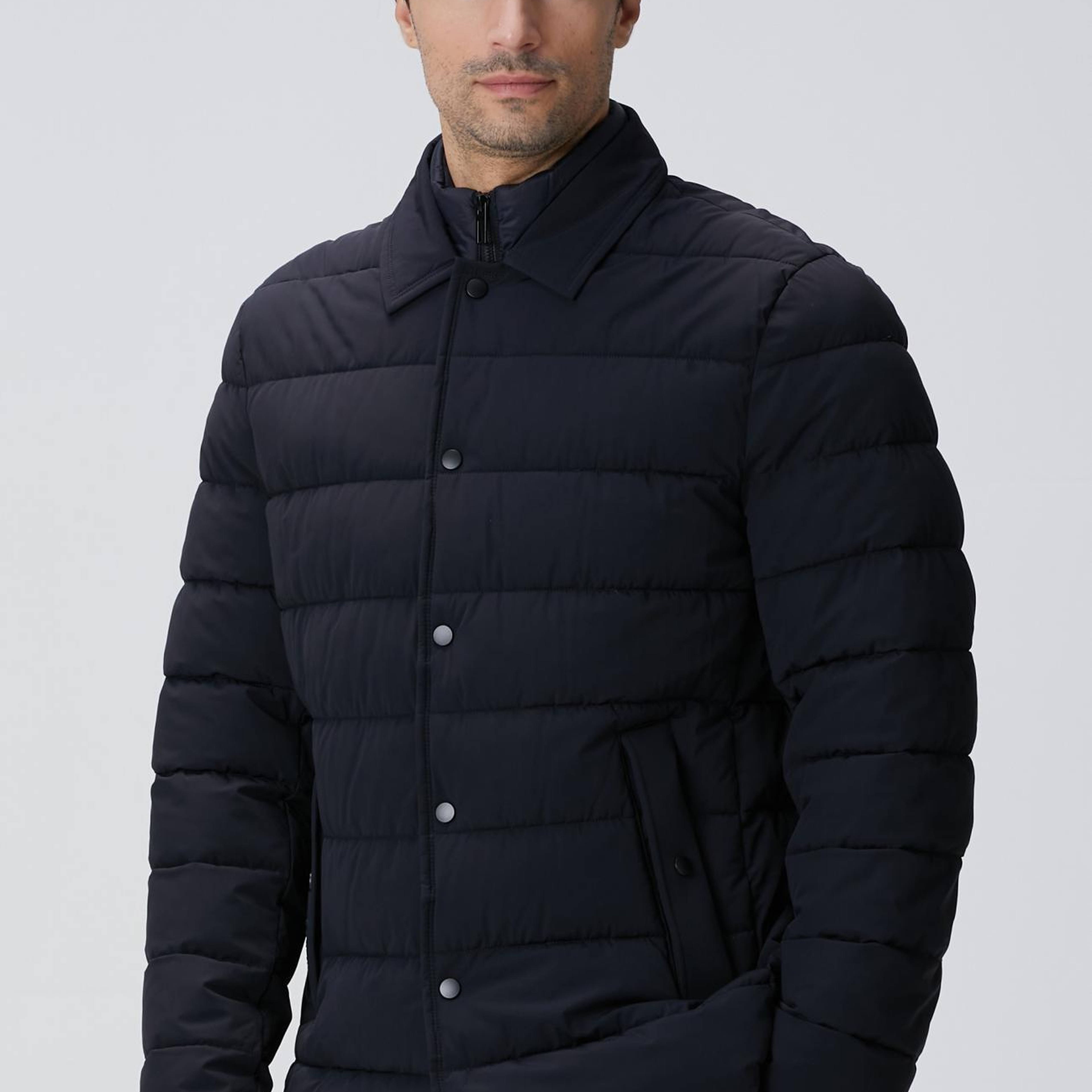 Network Erkek Lacivert Puffer Coat Ceket