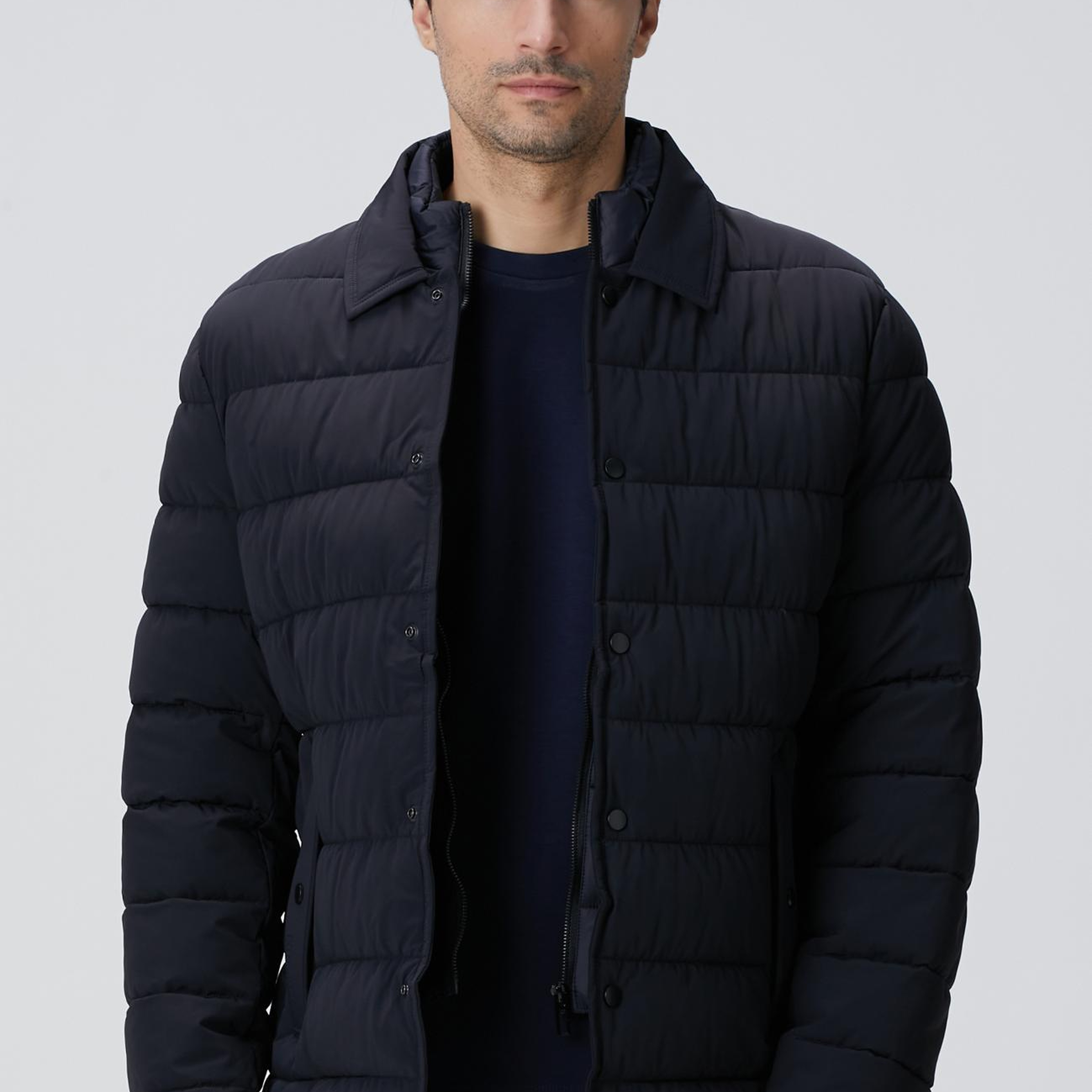 Network Erkek Lacivert Puffer Coat Ceket