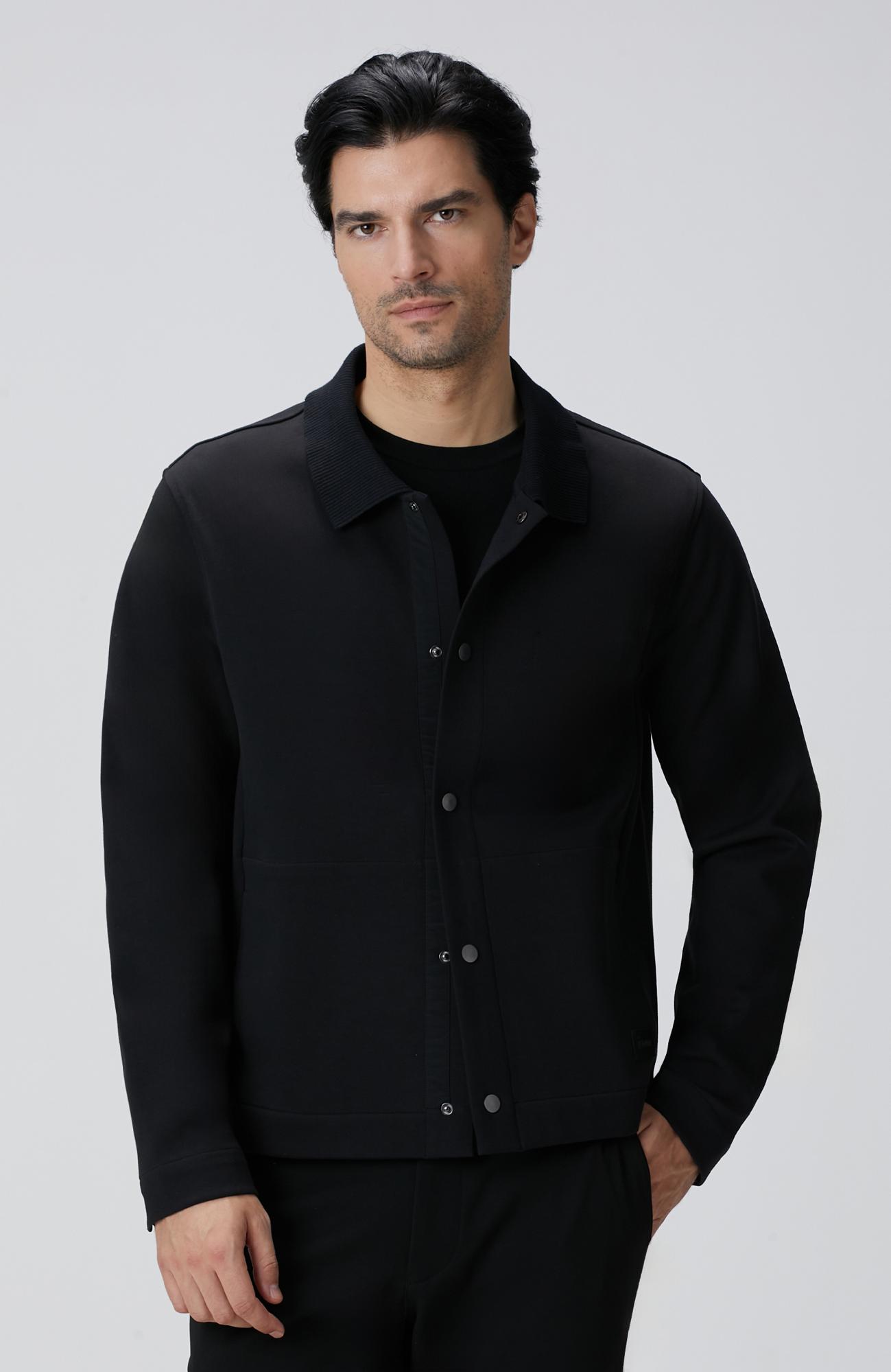 Network Erkek Siyah Dış Gömlek