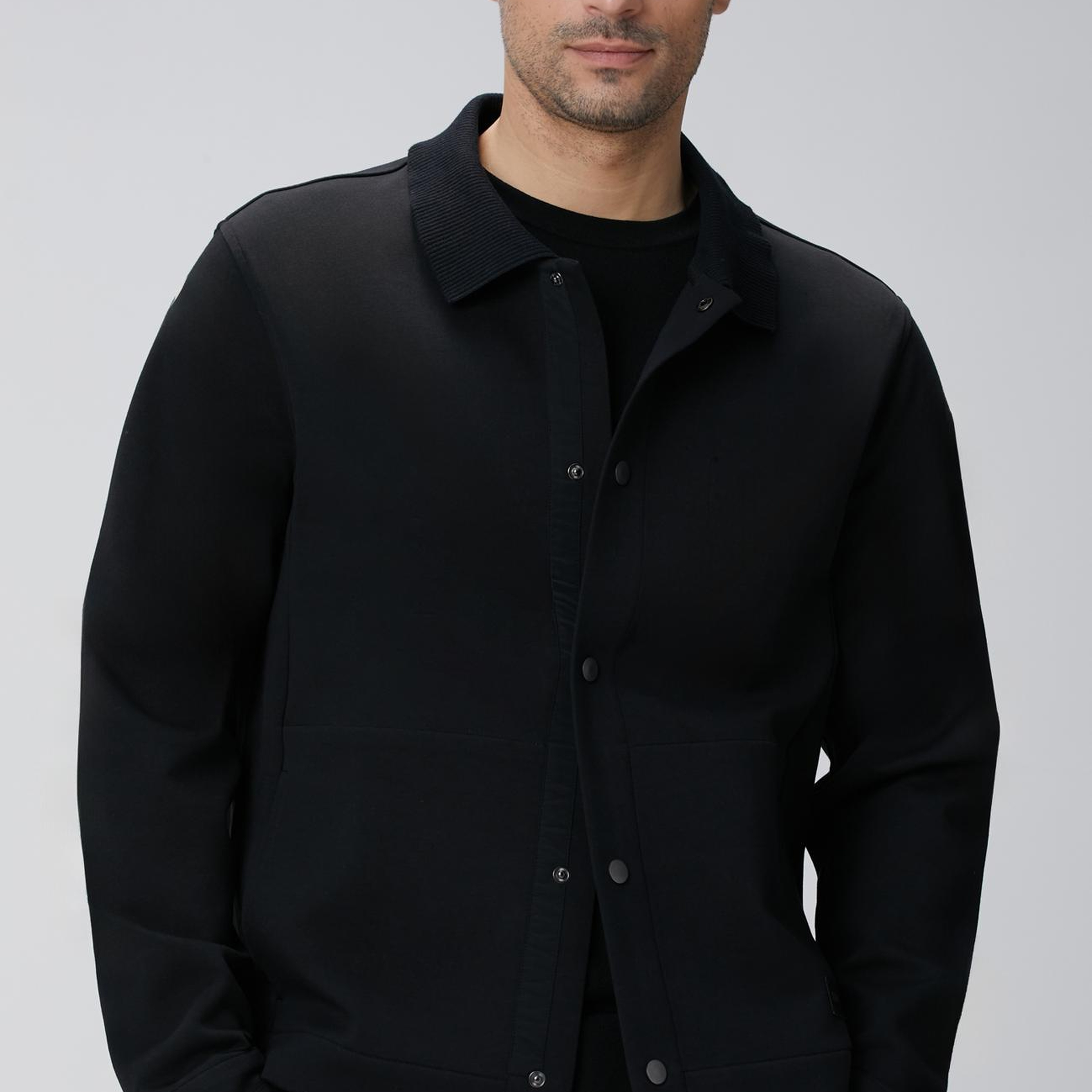 Network Erkek Siyah Dış Gömlek