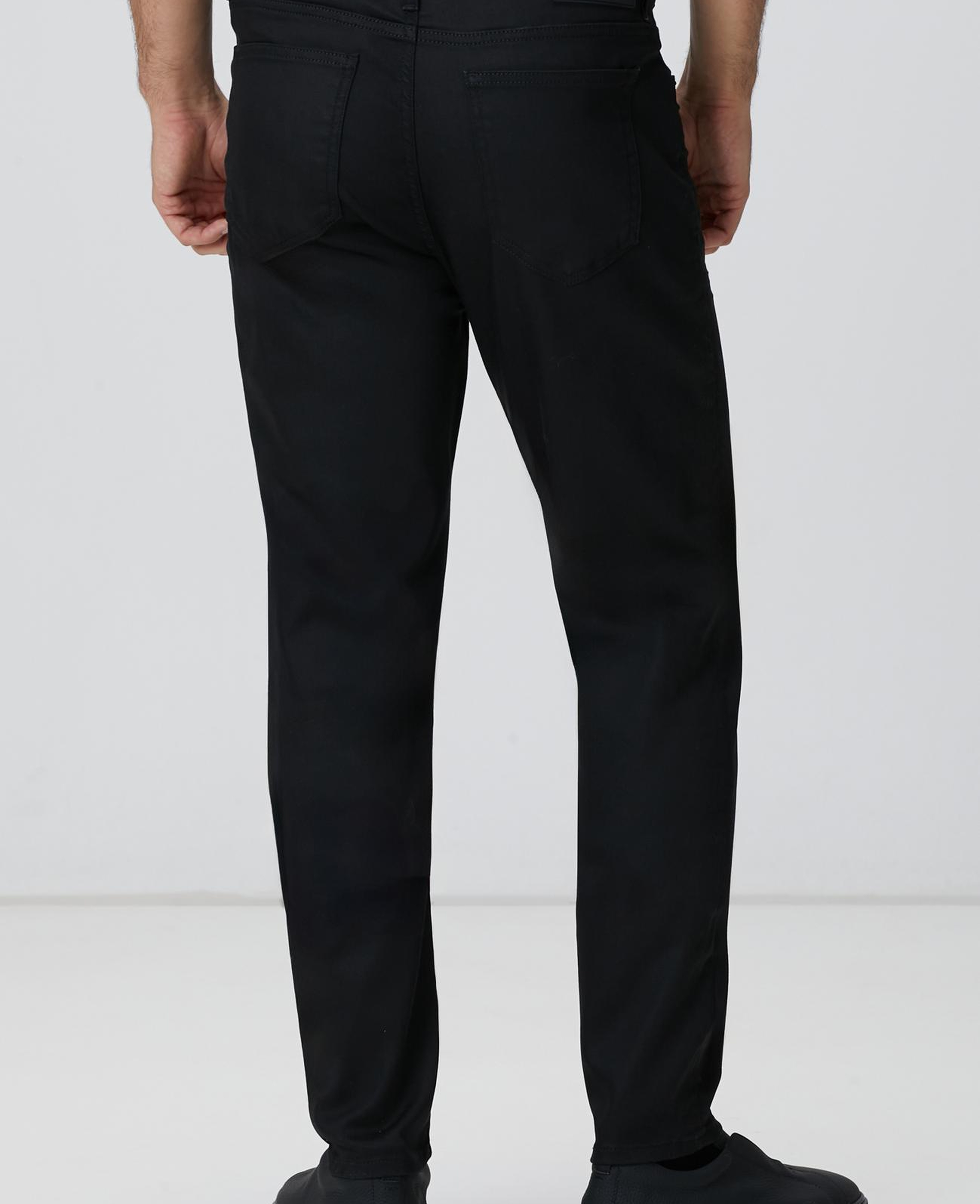 Network Erkek Siyah Kaplamalı Denim Pantolon