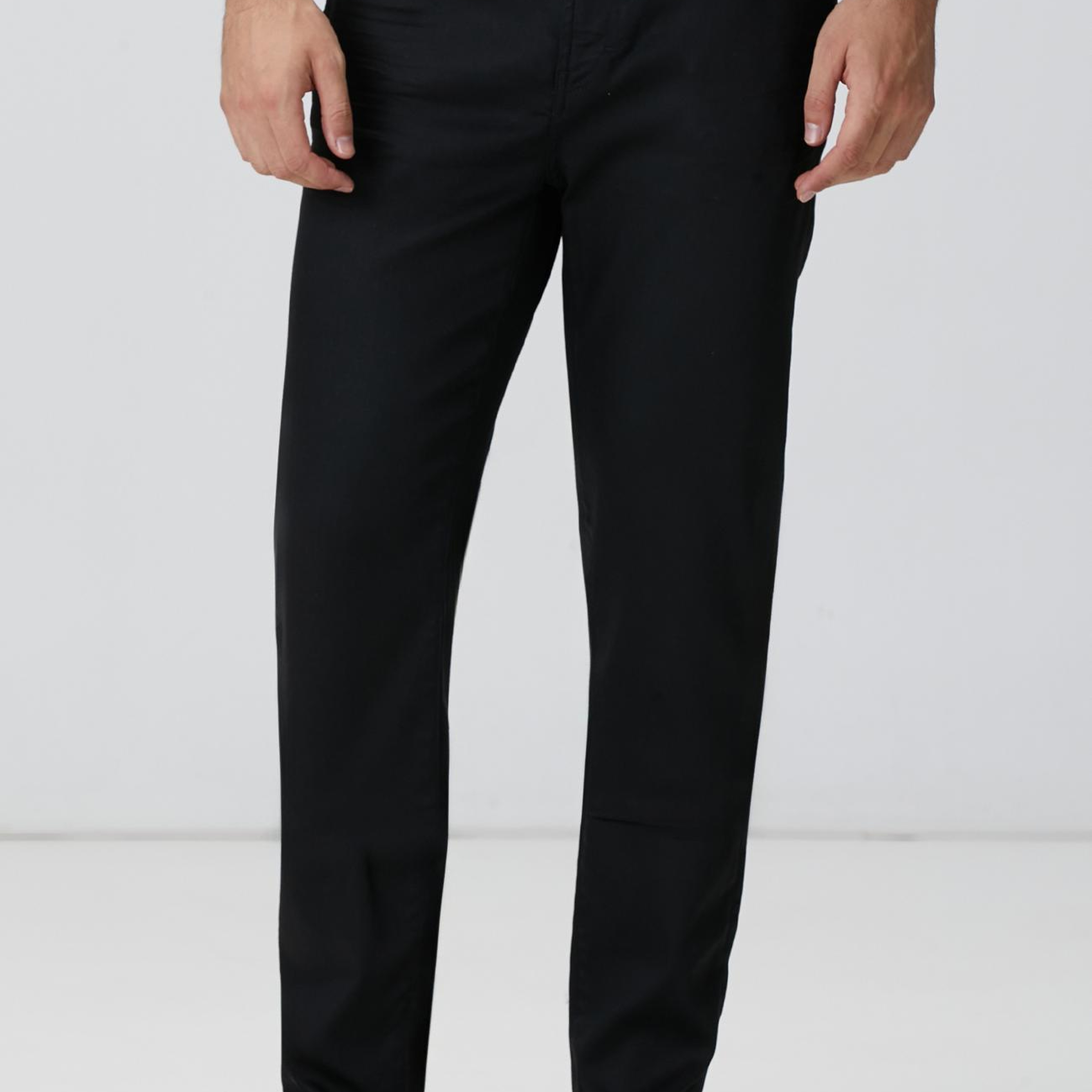 Network Erkek Siyah Kaplamalı Denim Pantolon