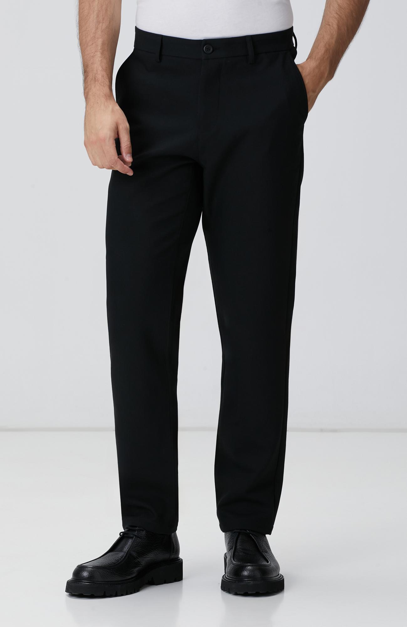 Network Erkek Siyah Casual Pantolon